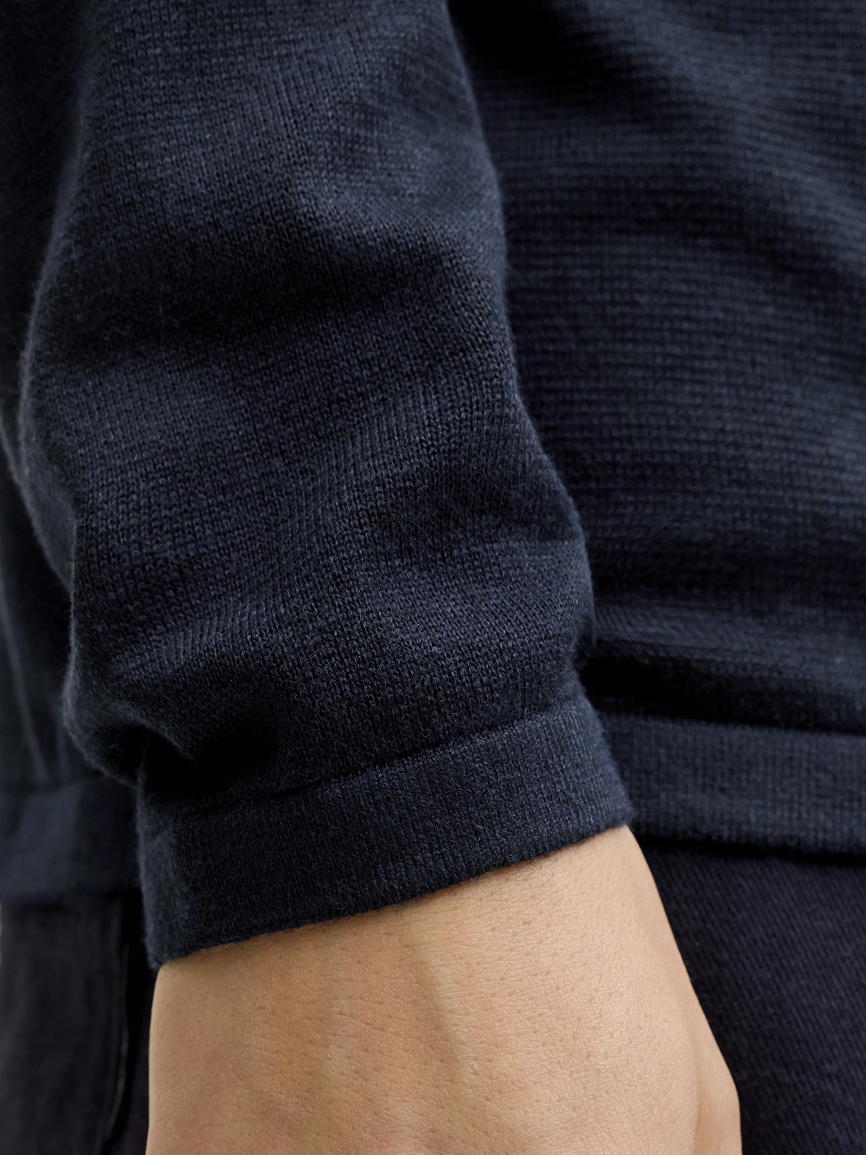 Jack & Jones - JLE / Blue - Elegáns Férfi pulóver