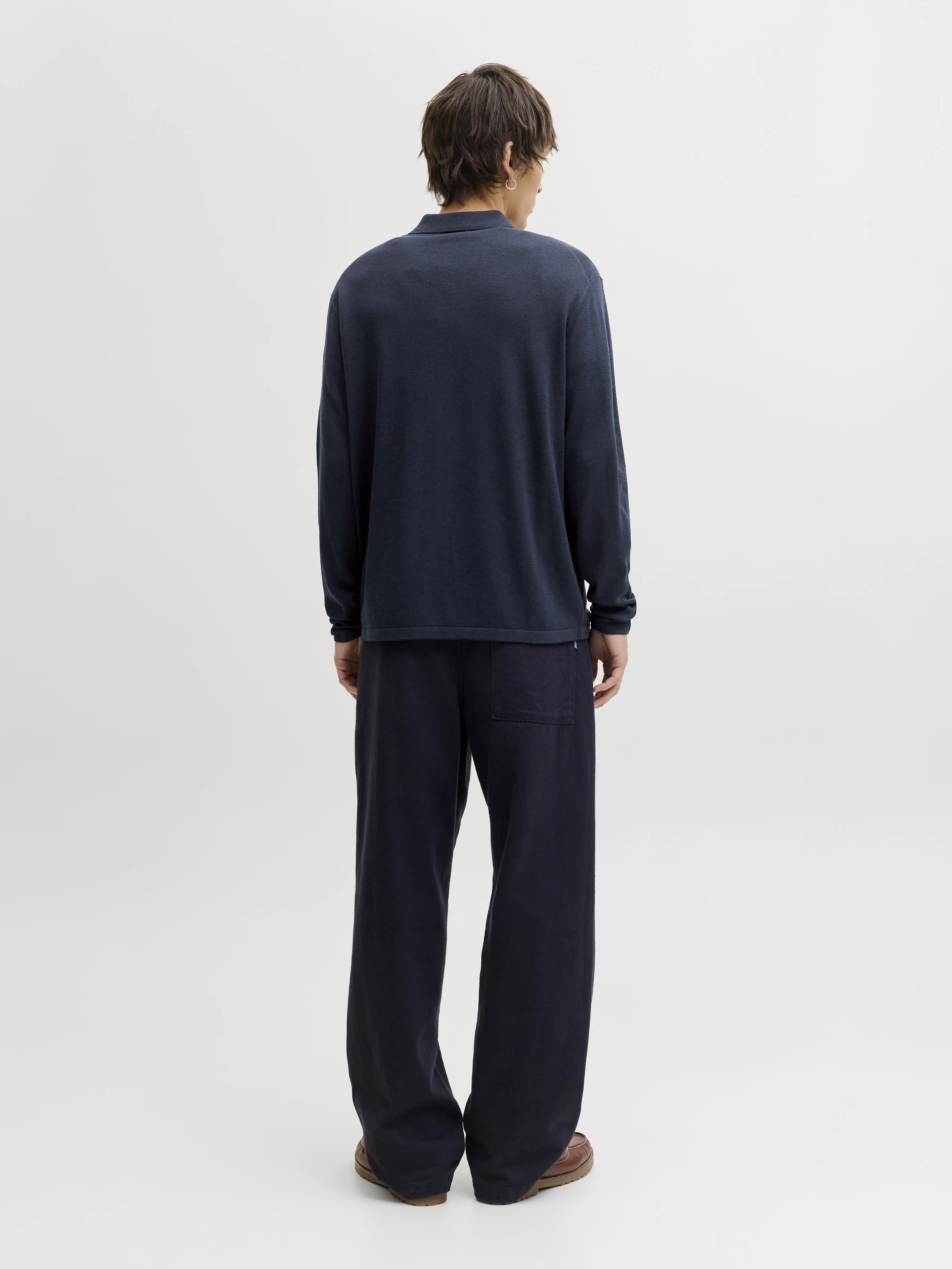 Jack & Jones - JLE / Blue - Elegáns Férfi pulóver