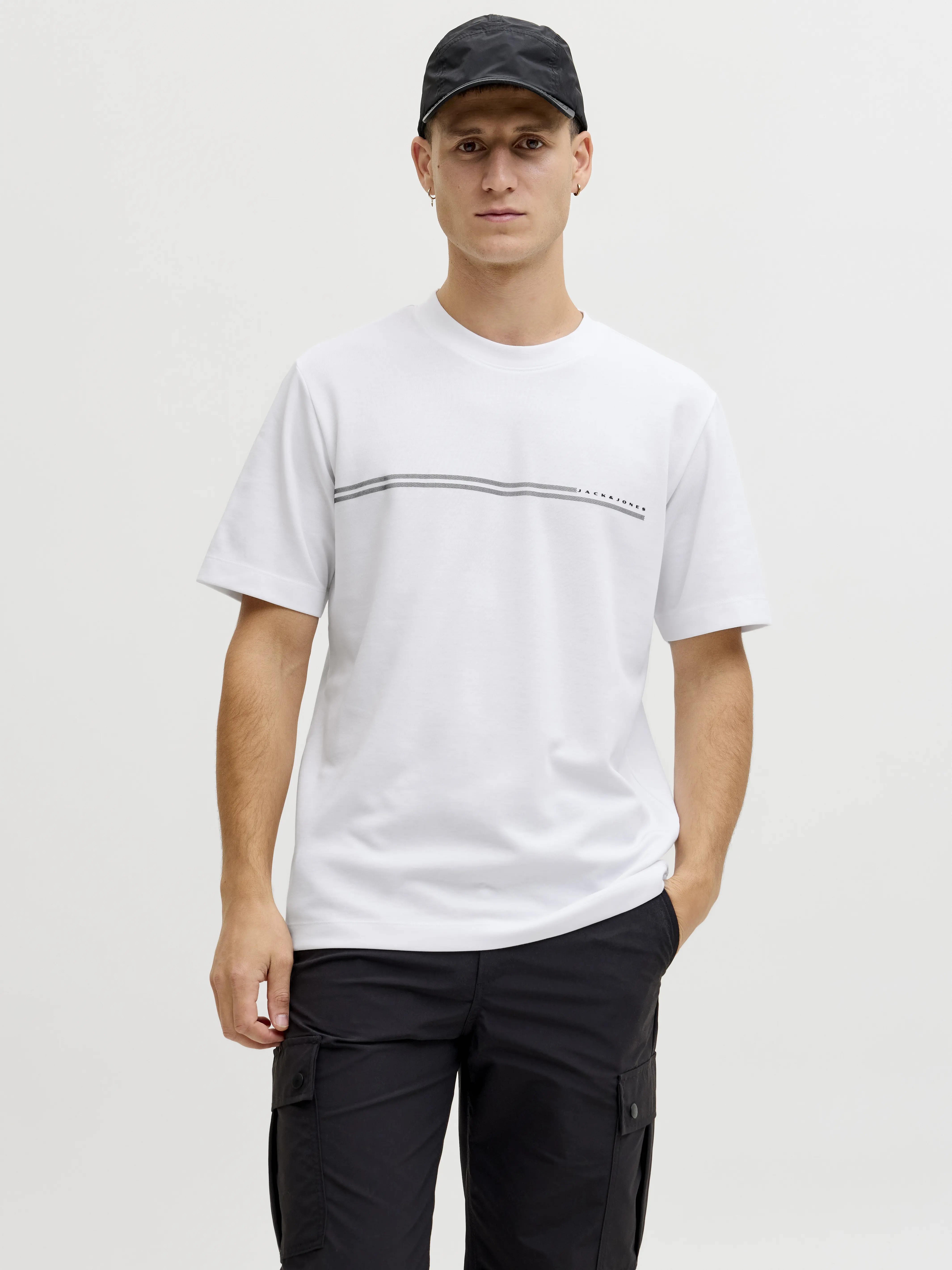 Jack & Jones - FUSION / White - Férfi póló