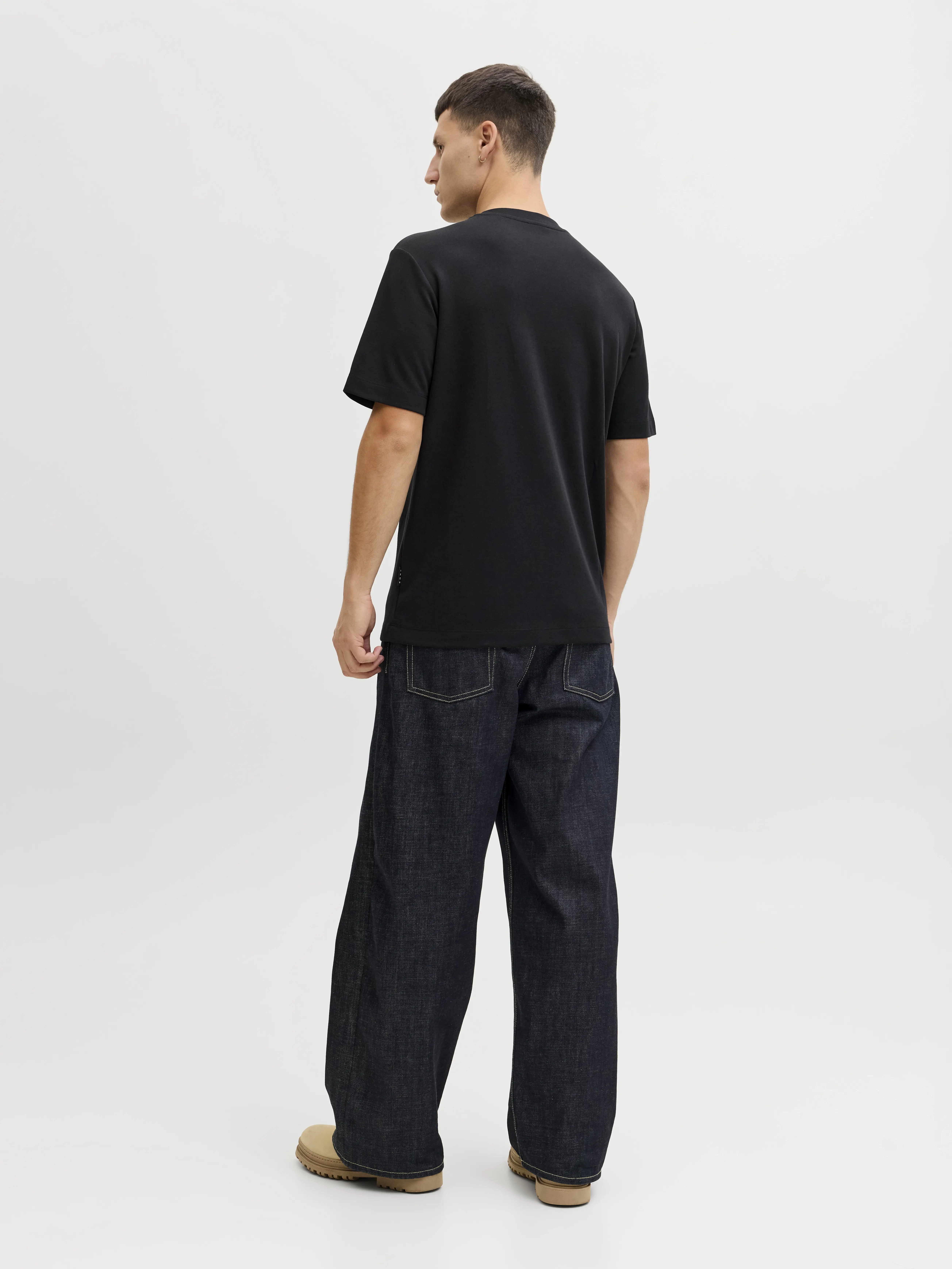 Jack & Jones - FUSION / Black - Férfi póló