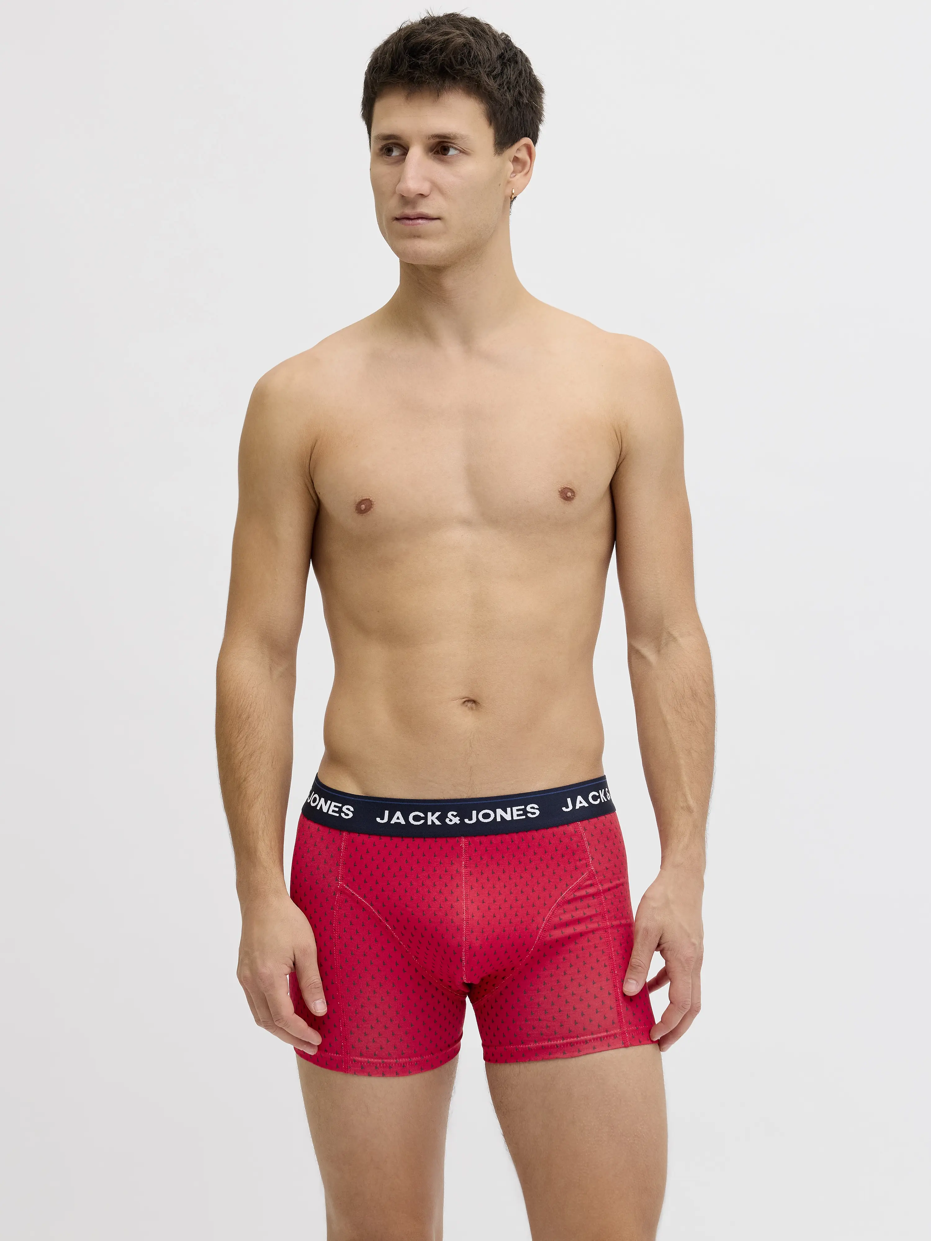 Jack & Jones - JACPALMTREE / Blue - Férfi boxeralsó szett - 3 db