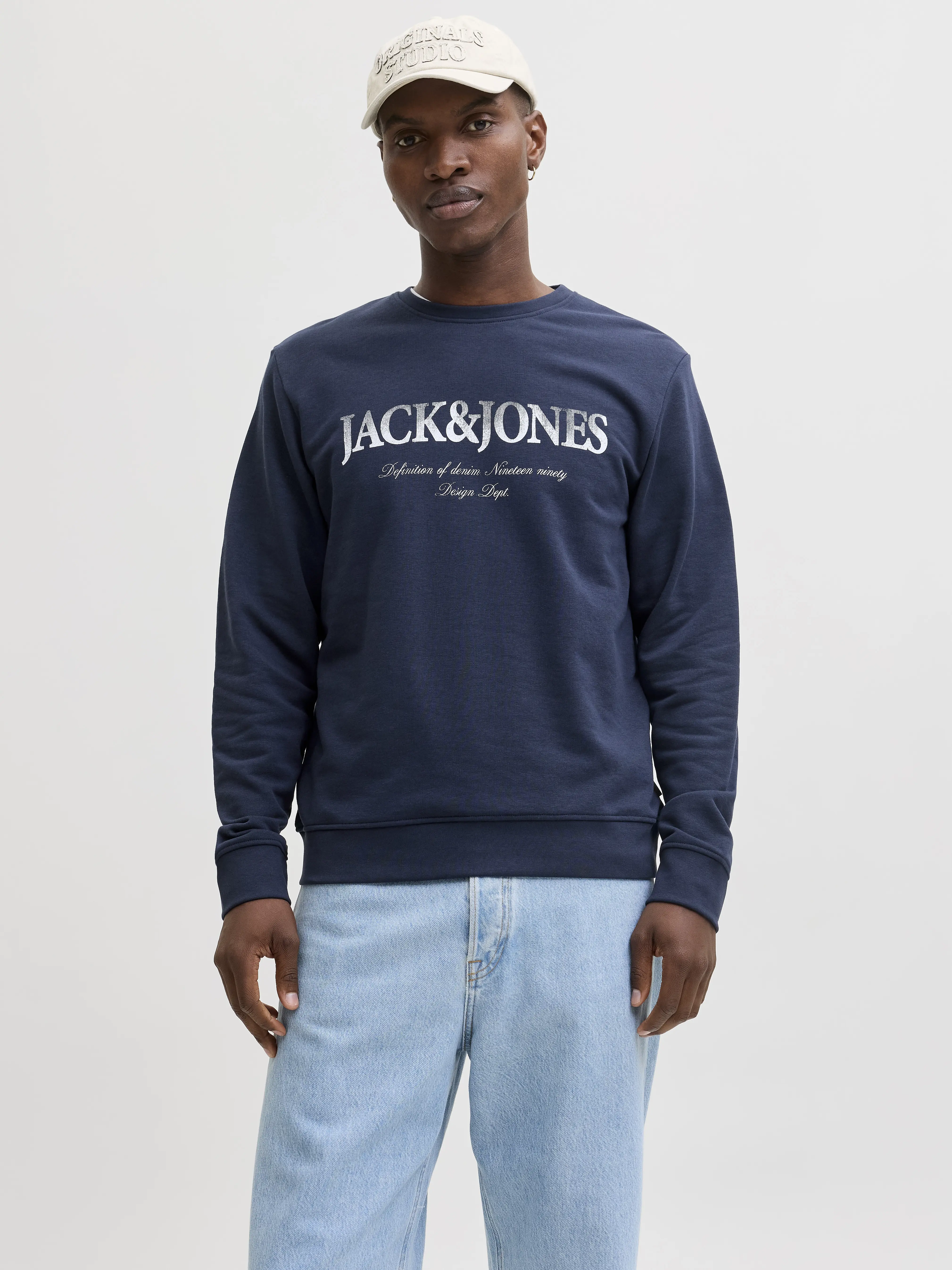 Jack & Jones - DEVIN / Blue - Sportos Férfi pulóver