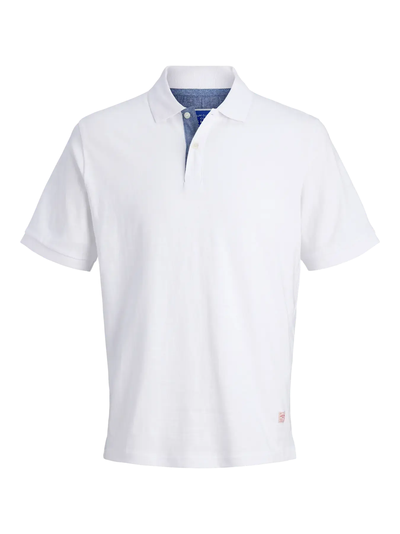 Jack & Jones - BLUCALEB / White - Galléros Férfi póló