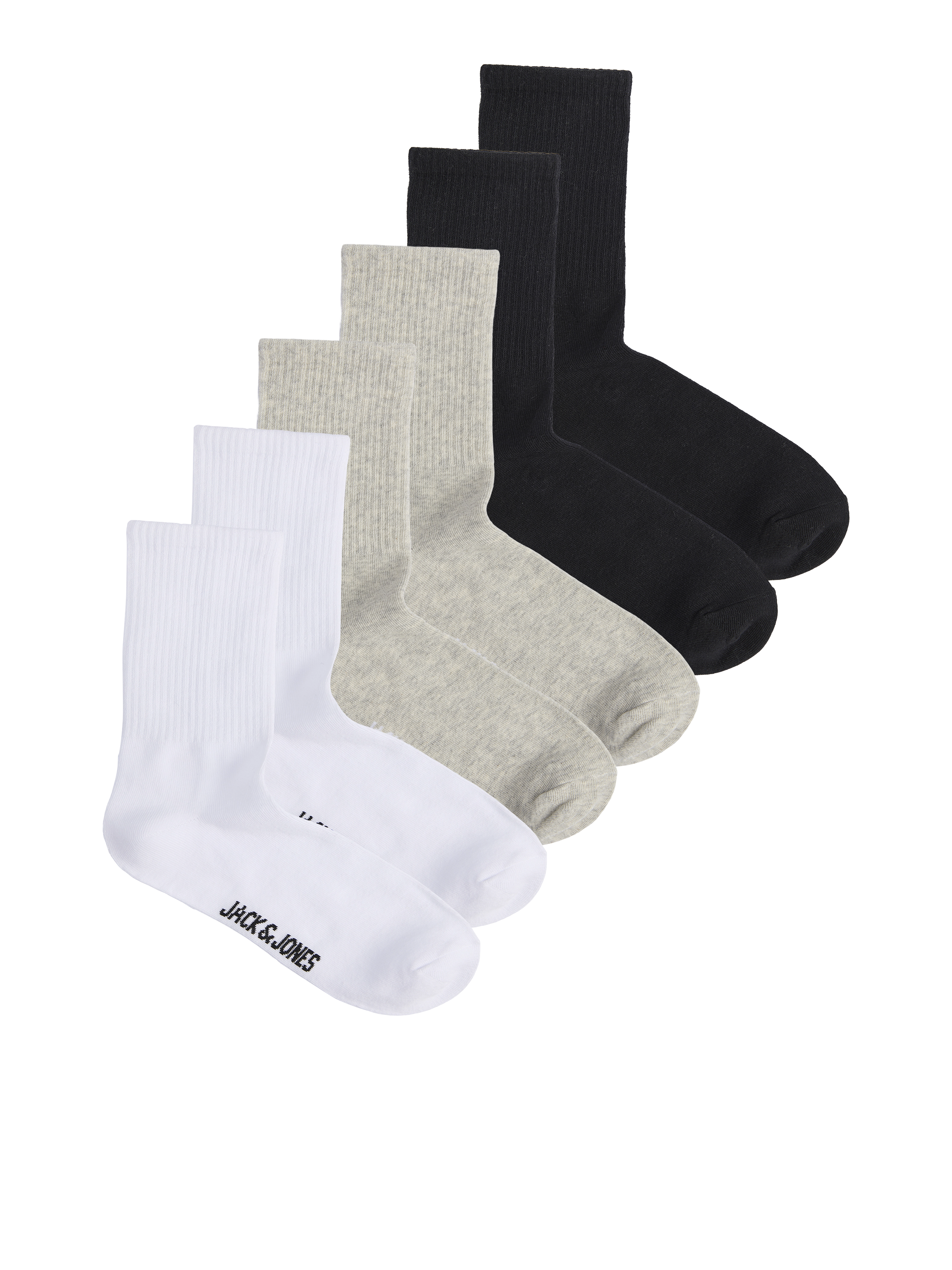 Jack & Jones - JACNOLAN / White - Férfi zokni szett - 3 pár