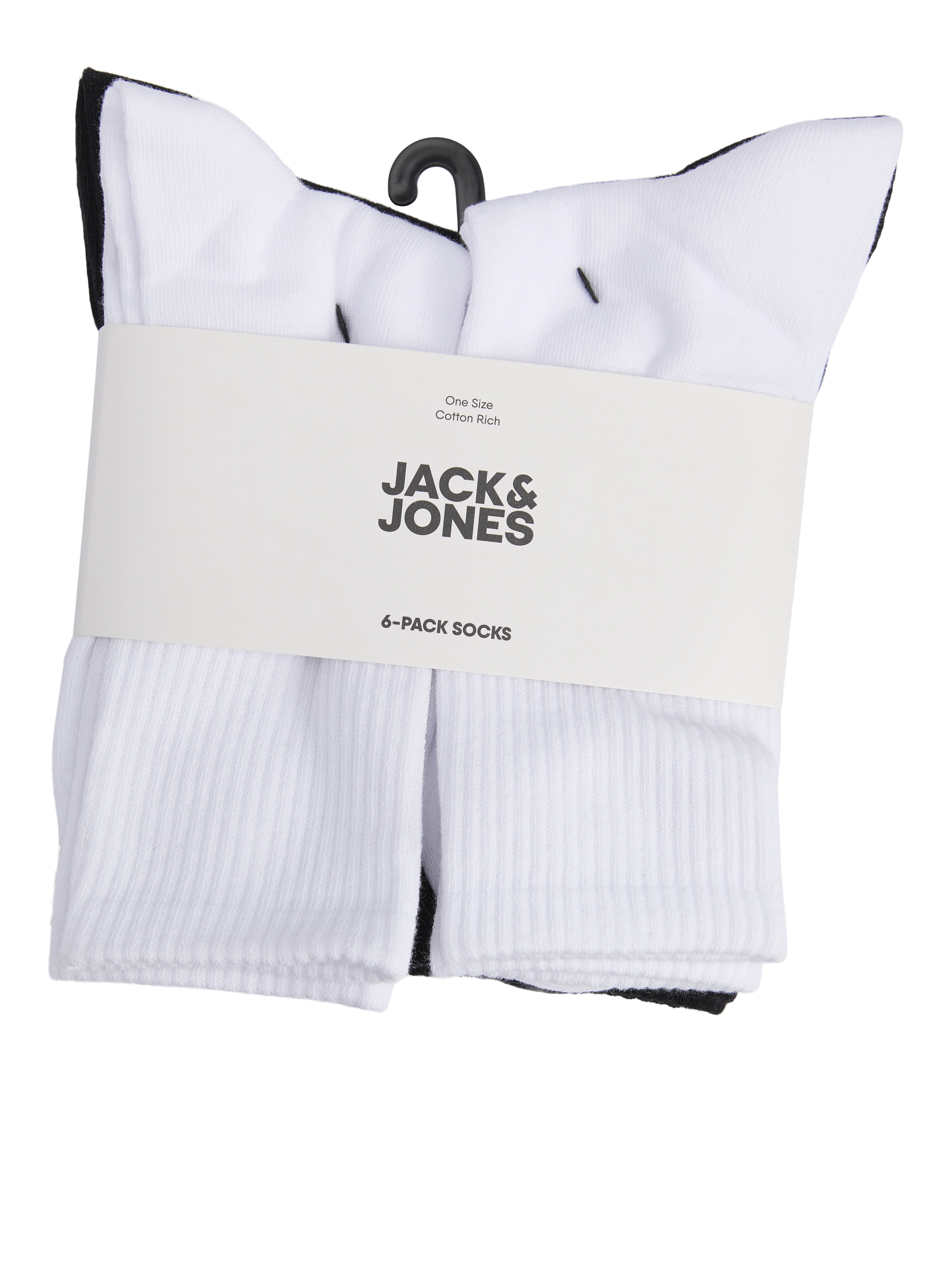 Jack & Jones - JACNOLAN / White - Férfi zokni szett - 3 pár