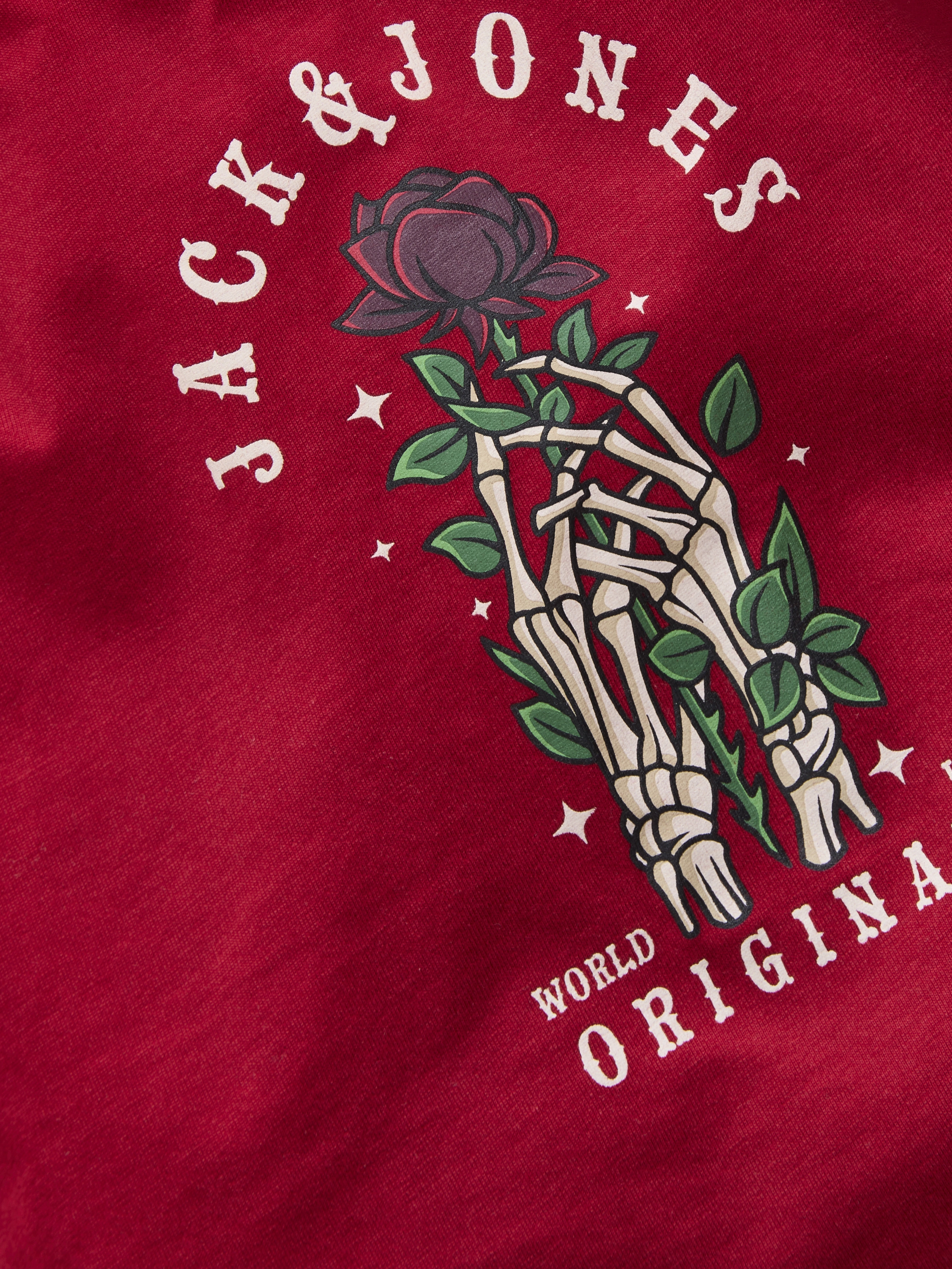 Jack & Jones - CATSKILLS / Red - Férfi póló