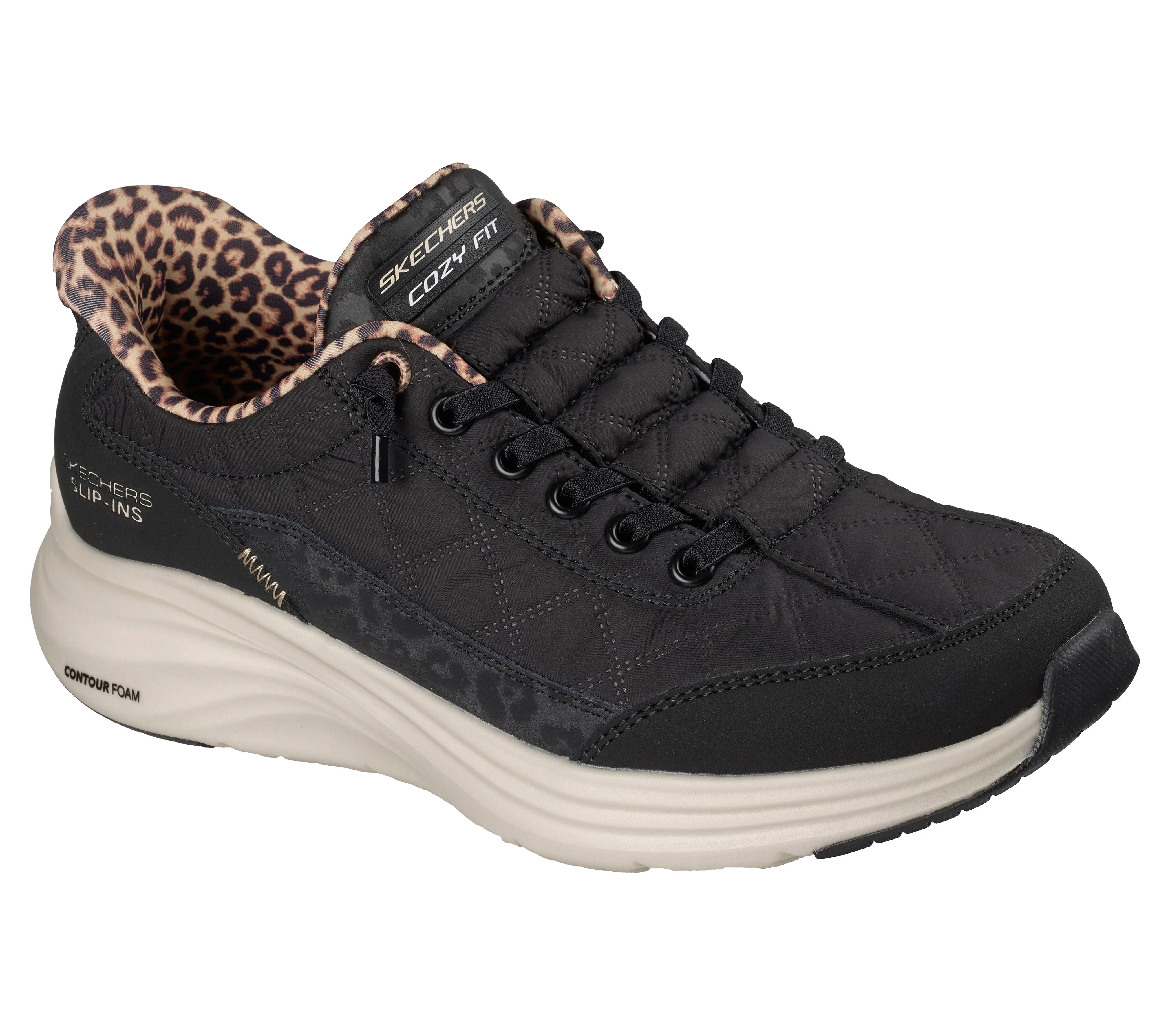 Skechers - CONTOUR FOAM-LEOPARD DREAM - Slip-Ins Női utcai cipő