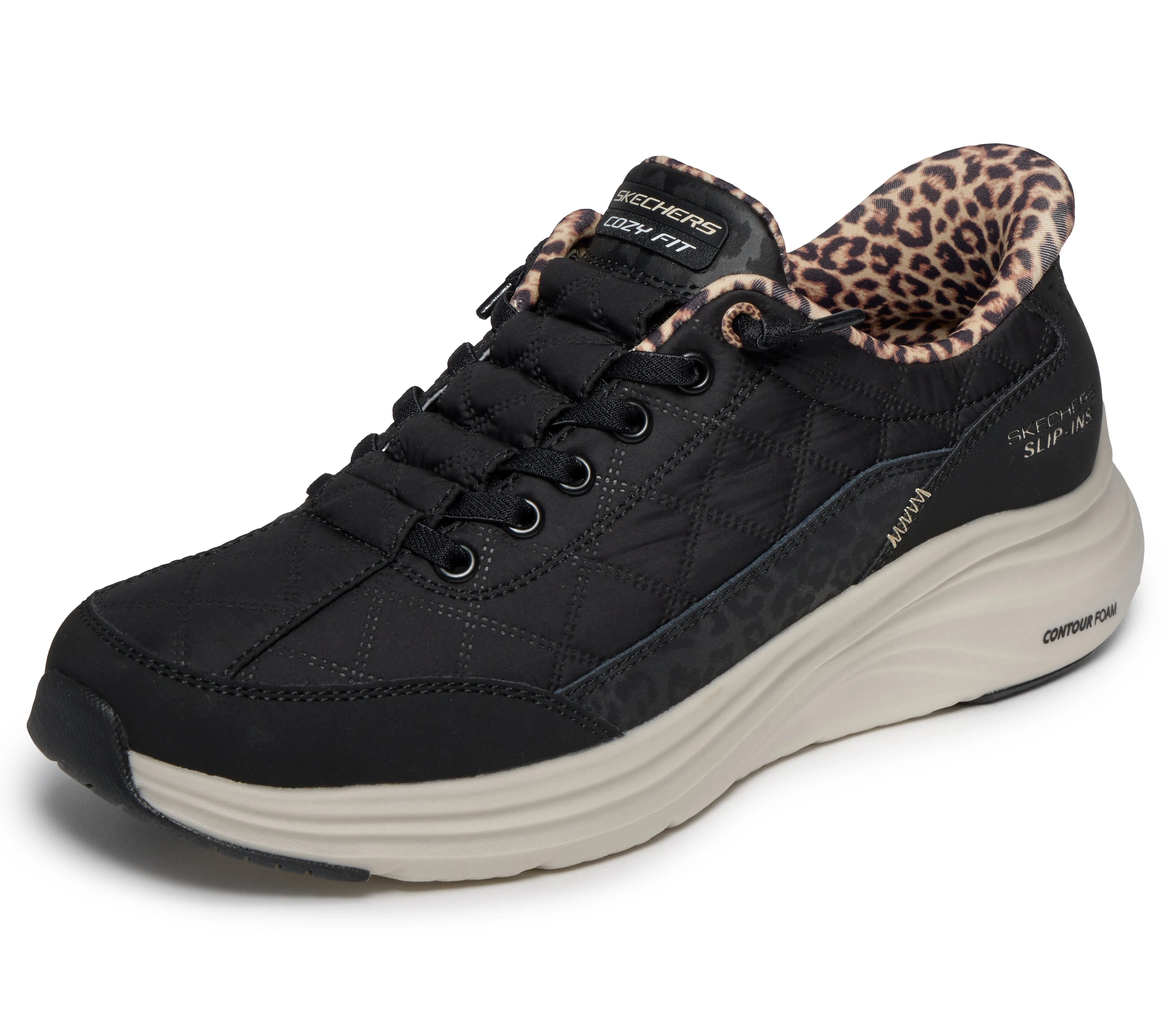 Skechers - CONTOUR FOAM-LEOPARD DREAM - Slip-Ins Női utcai cipő