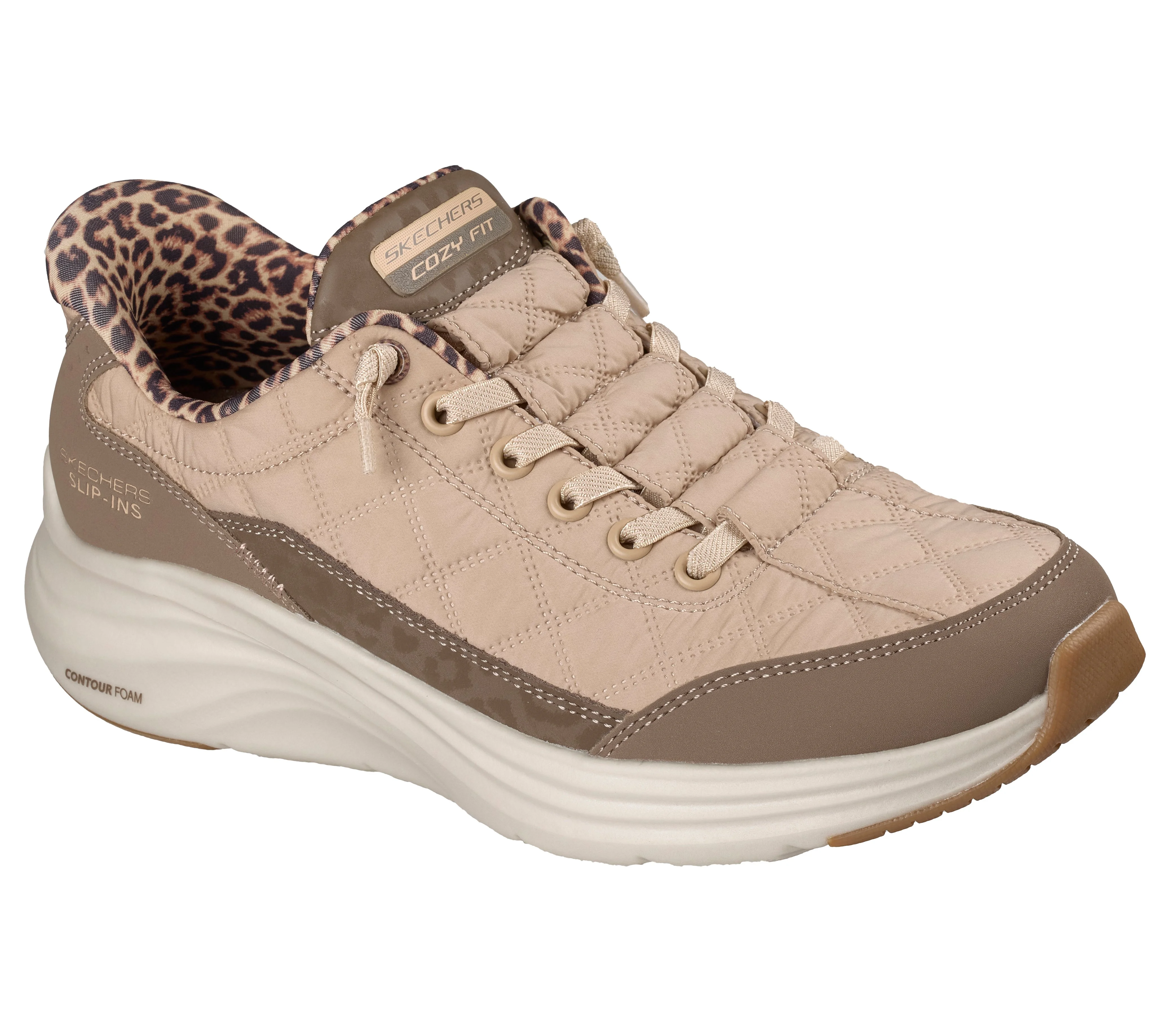 Skechers - CONTOUR FOAM-LEOPARD DREAM - Slip-Ins Női utcai cipő