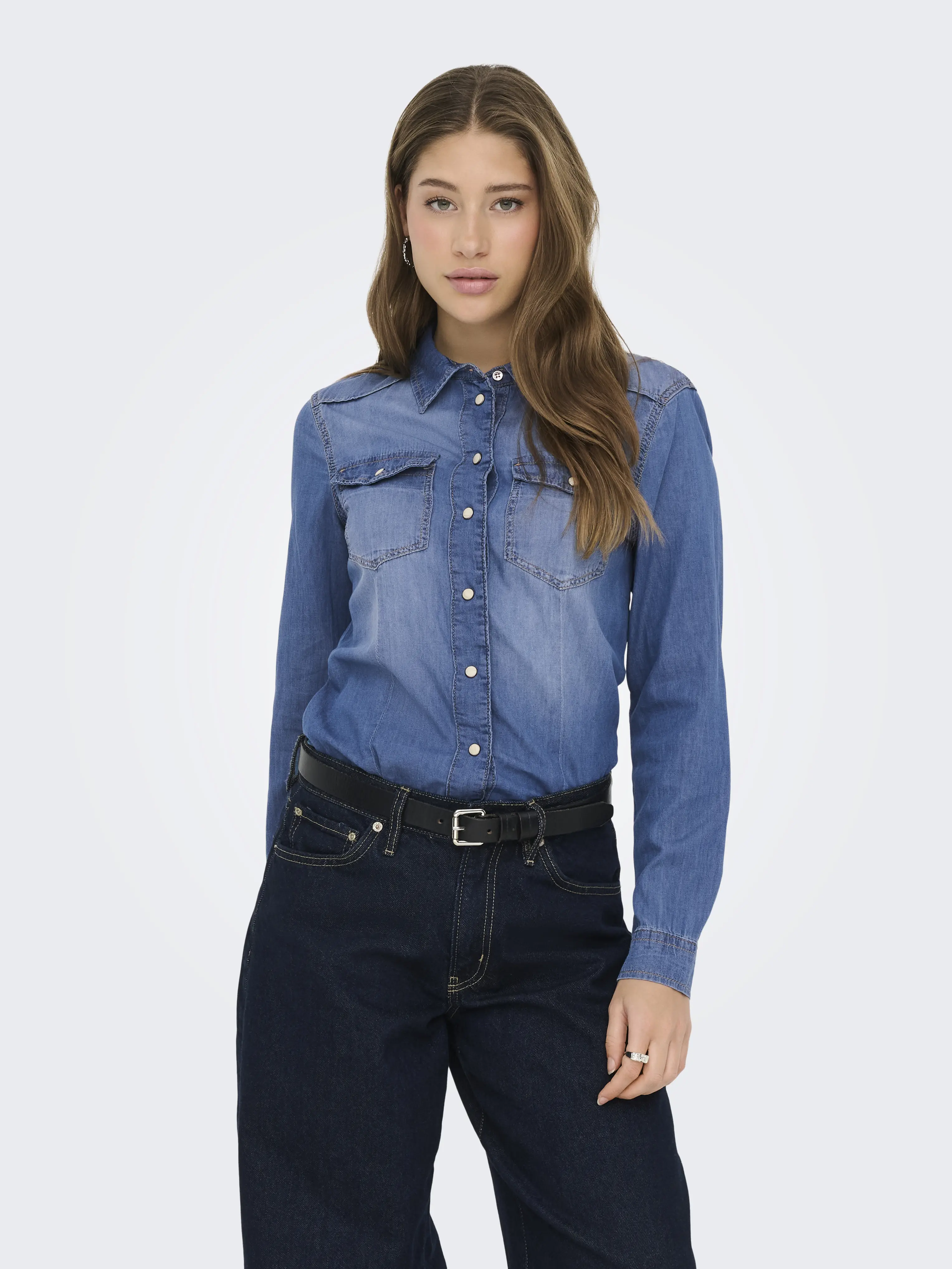 ONLY - ALEXA / Blue - Női farmer ing