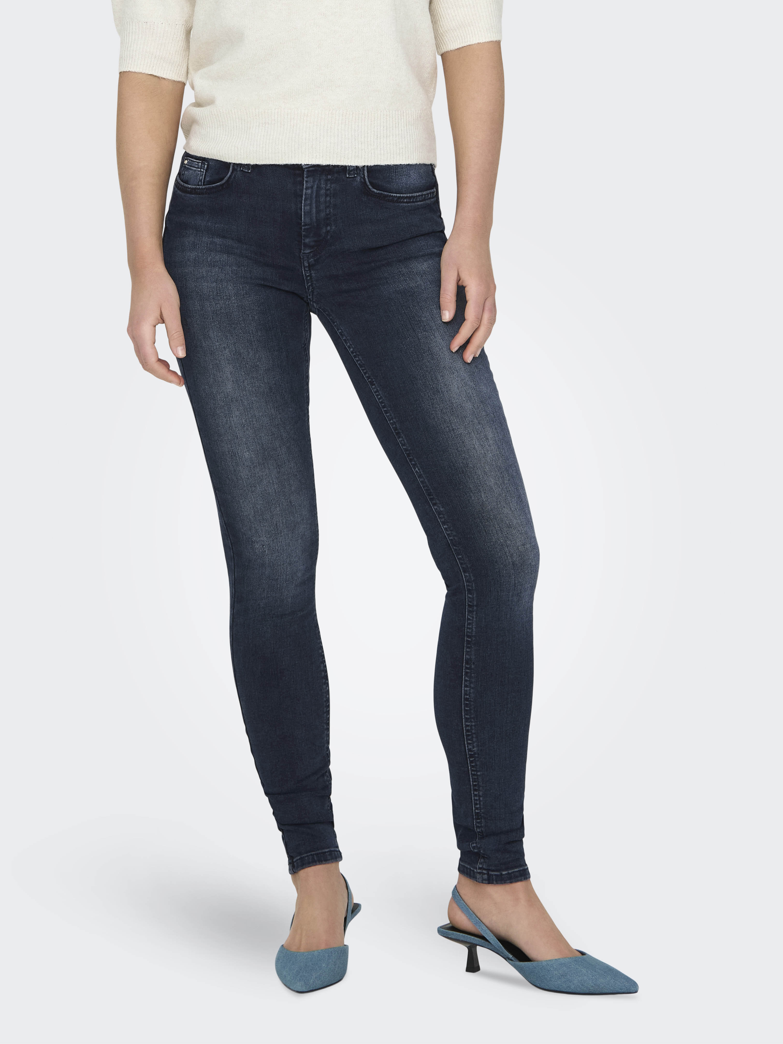 ONLY - Blush Mid Skinny - Női farmernadrág
