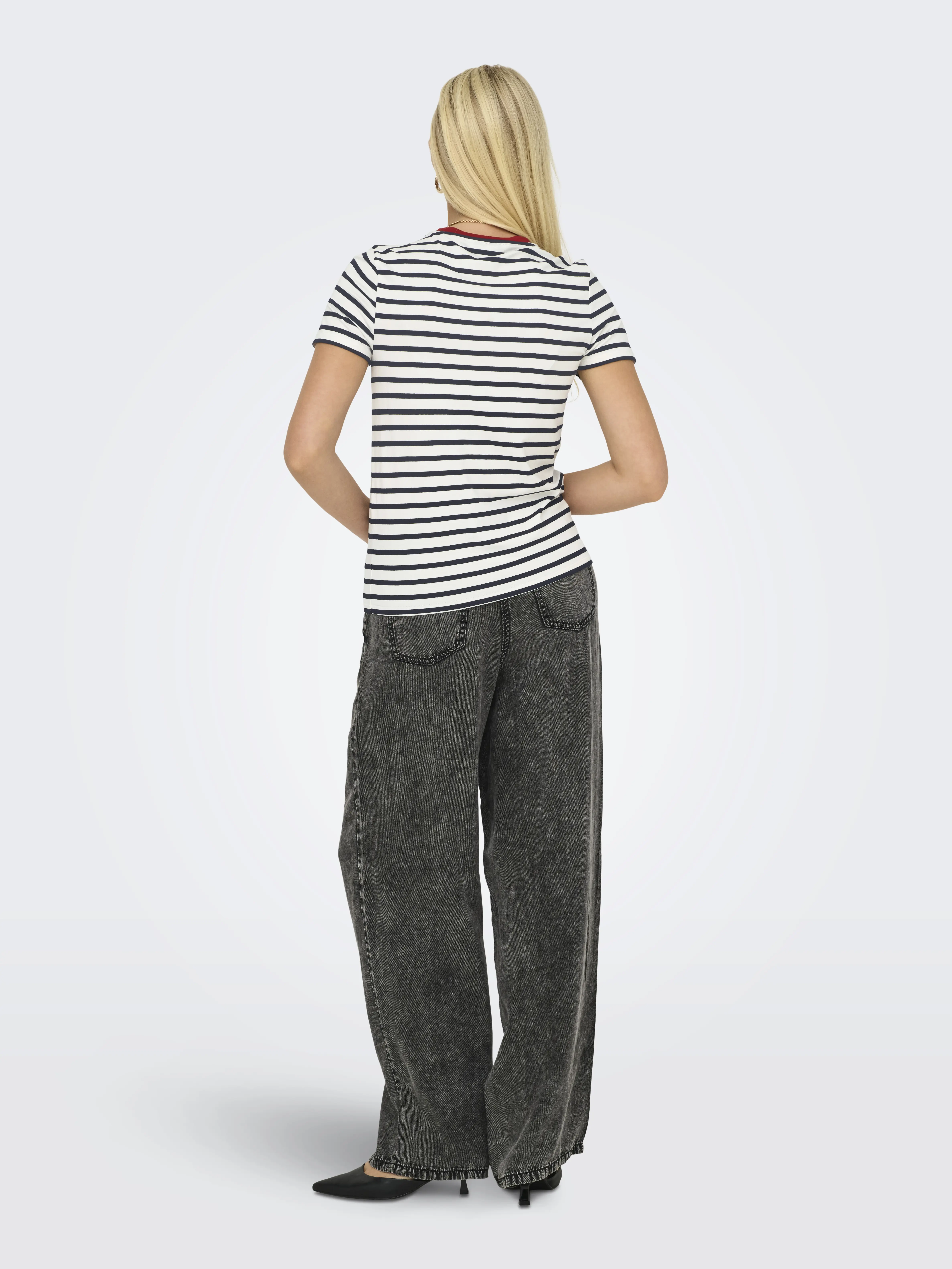 ONLY - HEART / White - Női póló