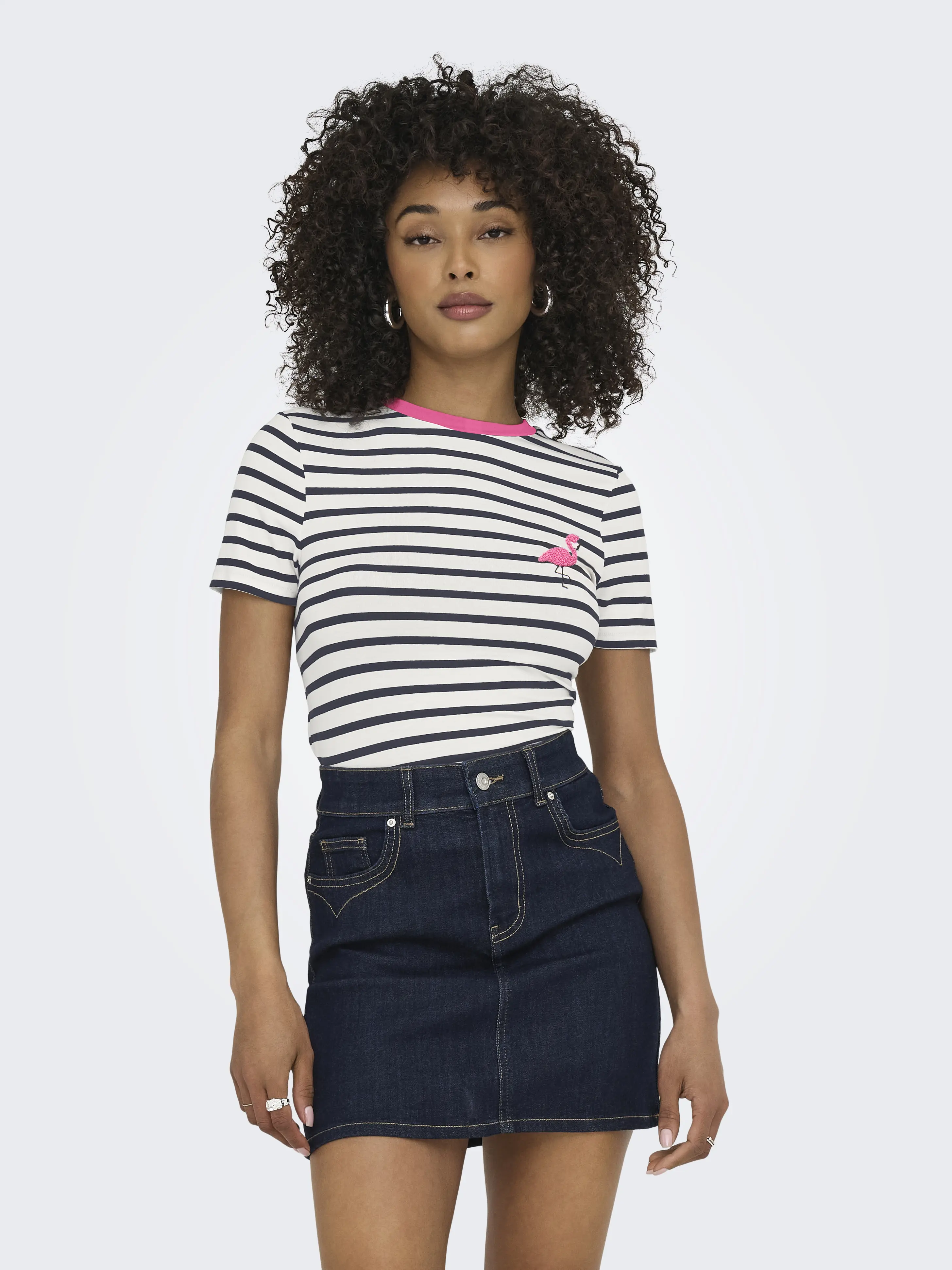 ONLY - HEART / White - Női póló