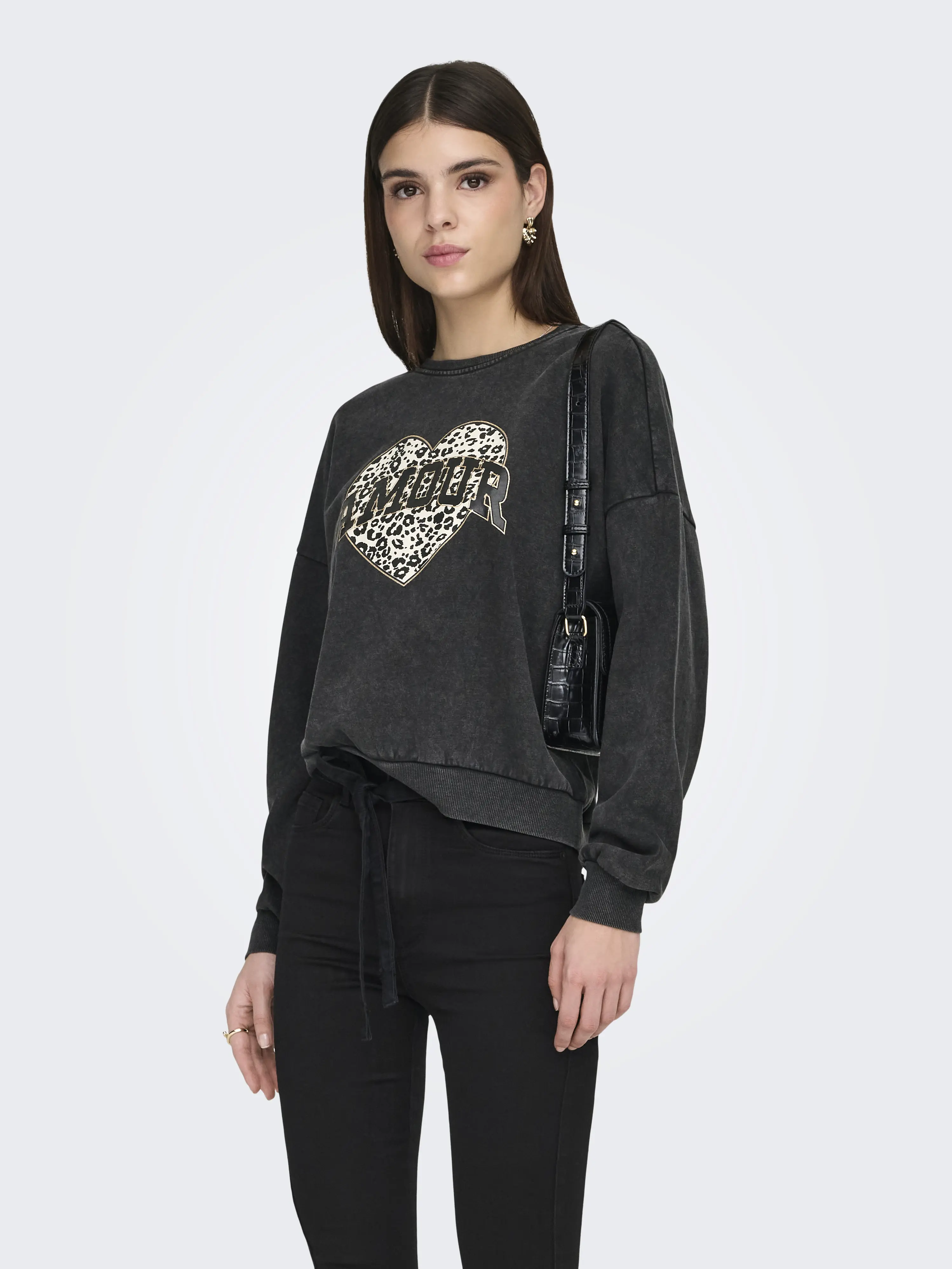 ONLY - LAUREN / Black - Sportos Női pulóver