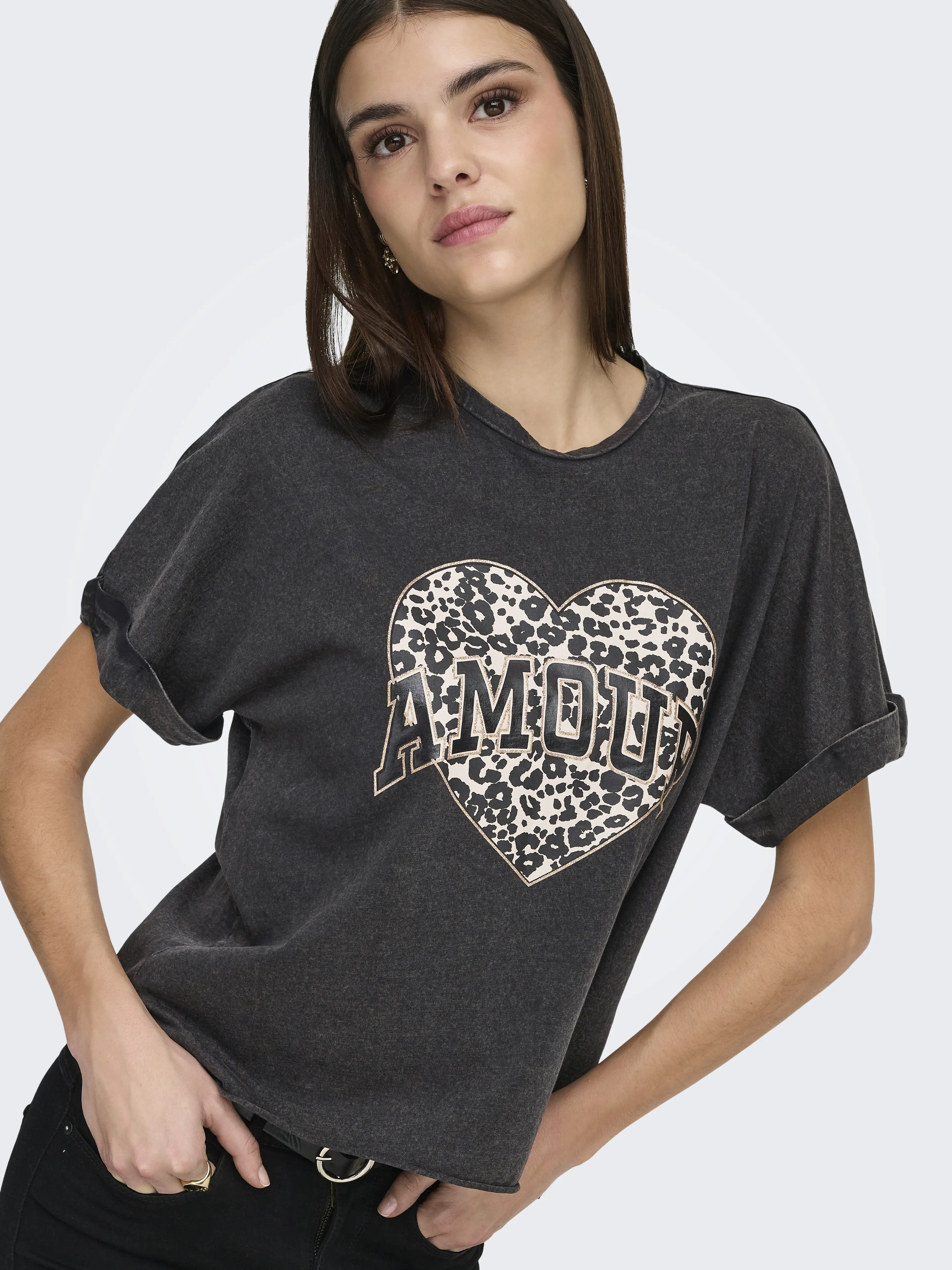 ONLY - LUCY / Black - Női póló