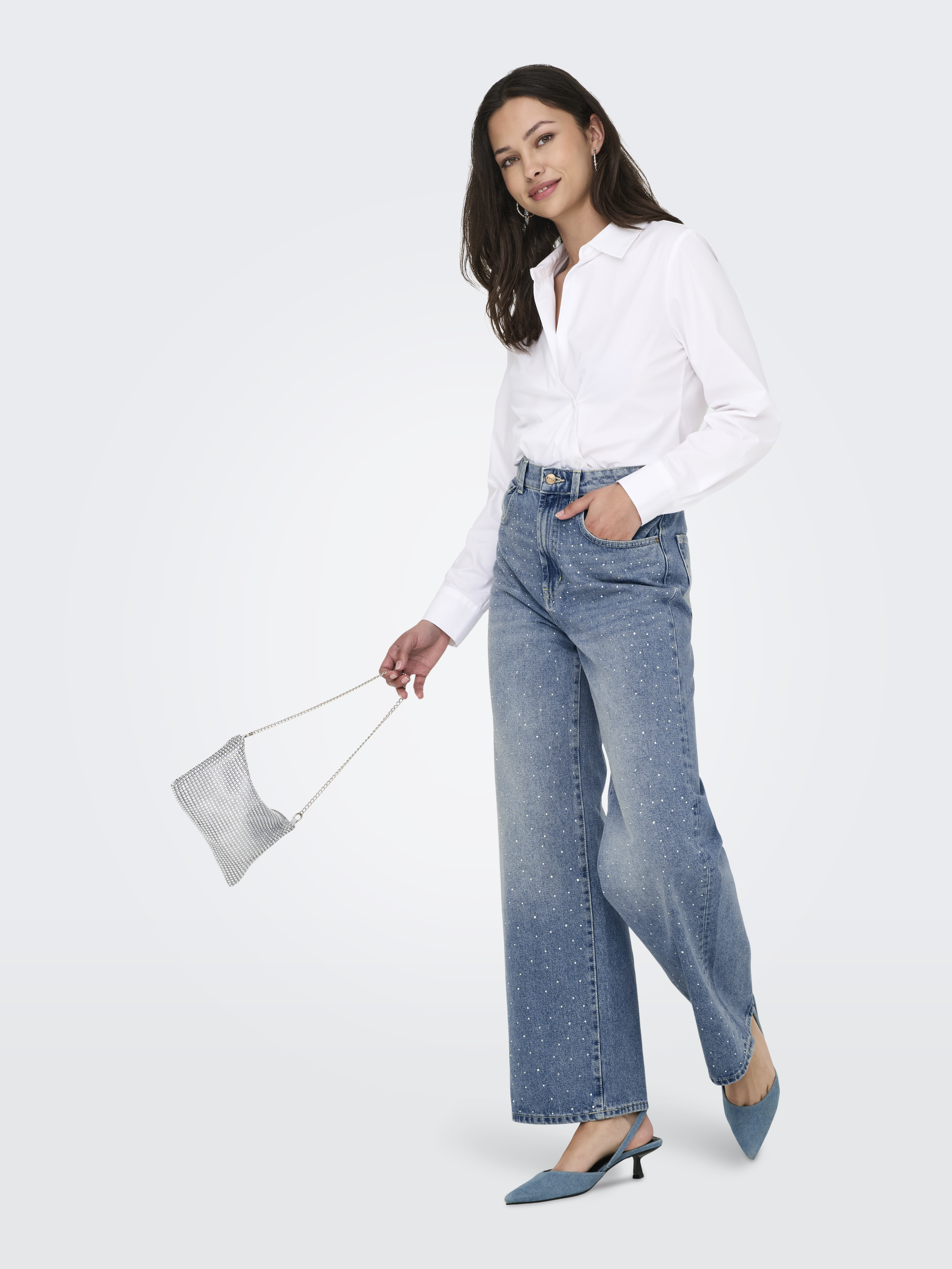 ONLY - Hope / Rhinestone - Női farmernadrág