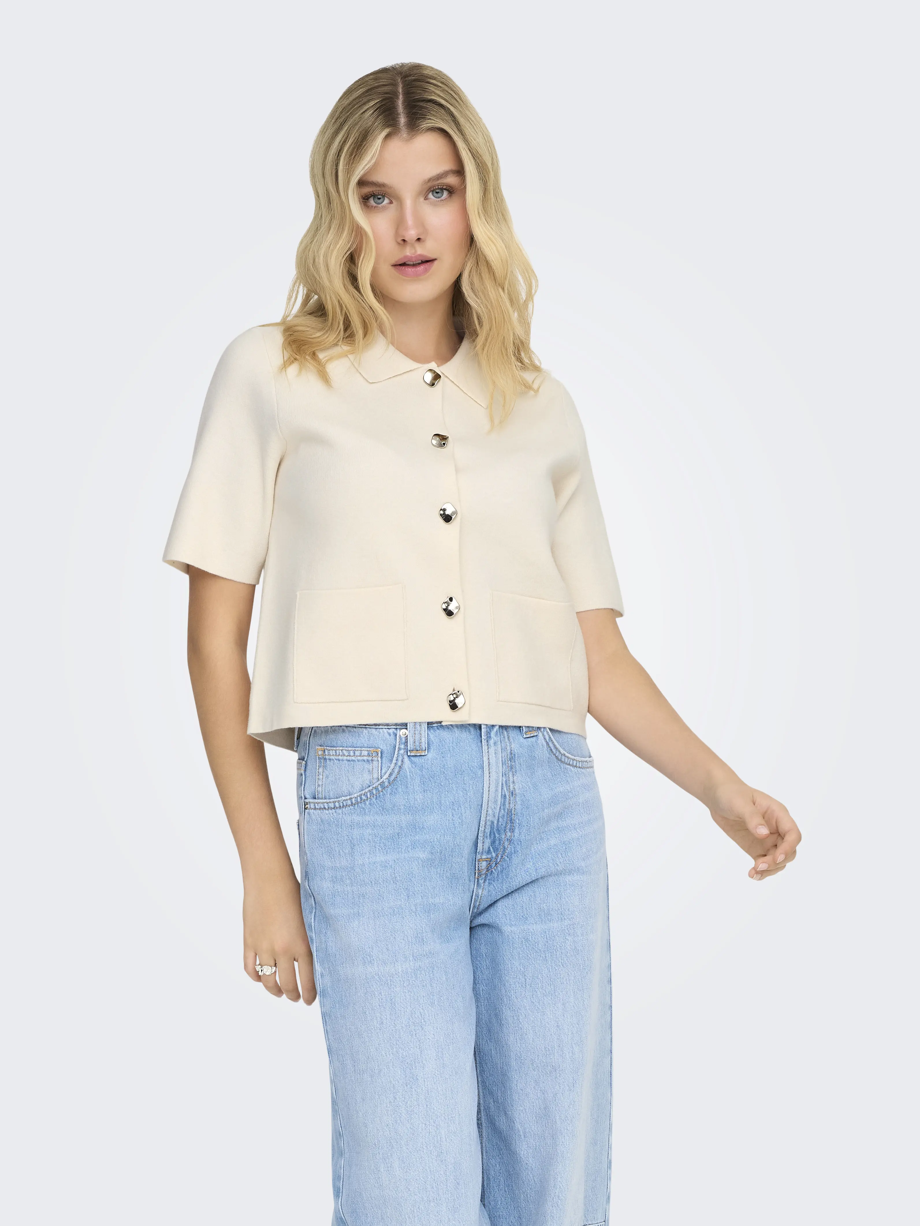 JDY - PRIME / White - Női kardigán