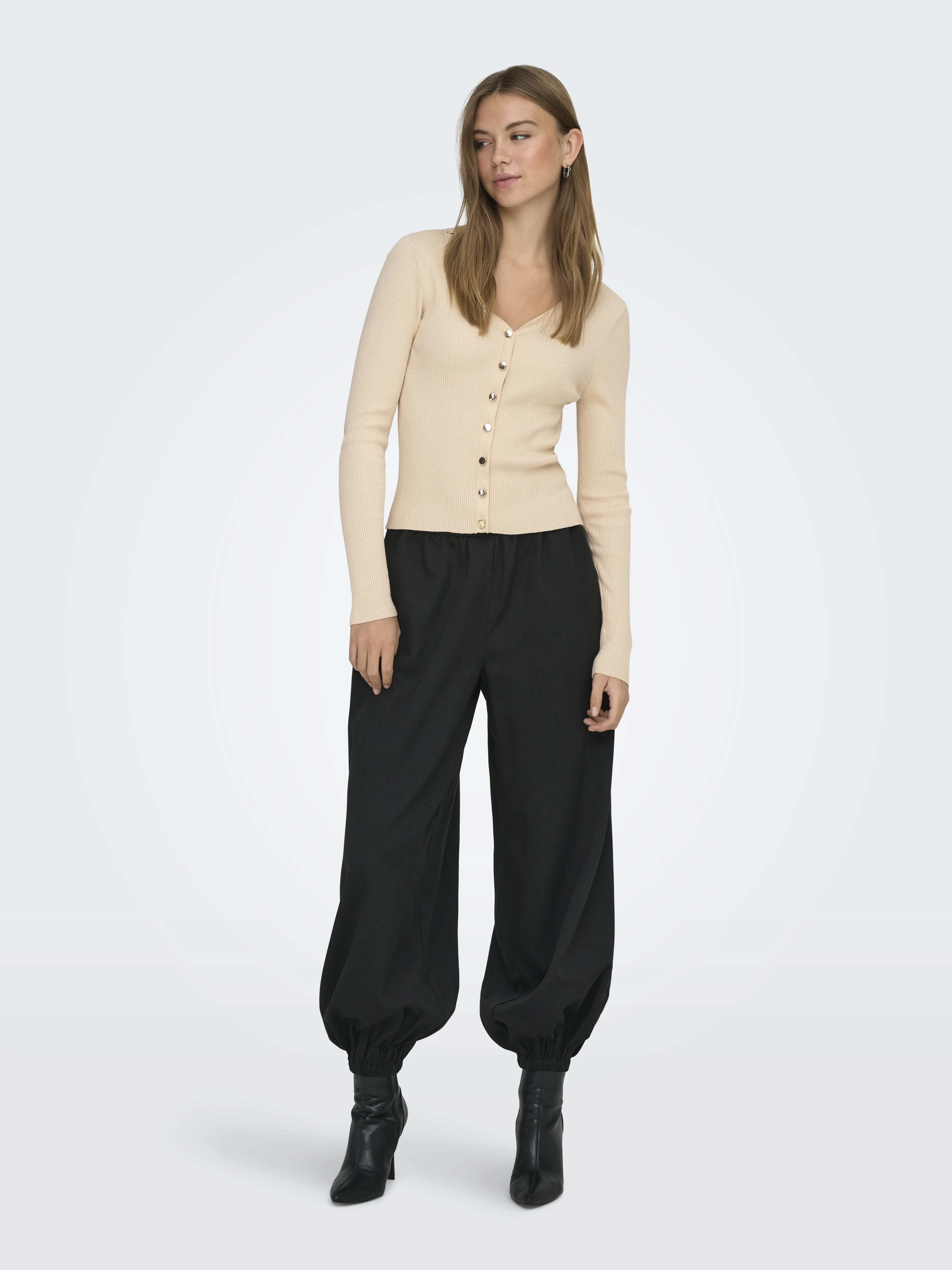 JDY - ELLE / Grey - Női kardigán