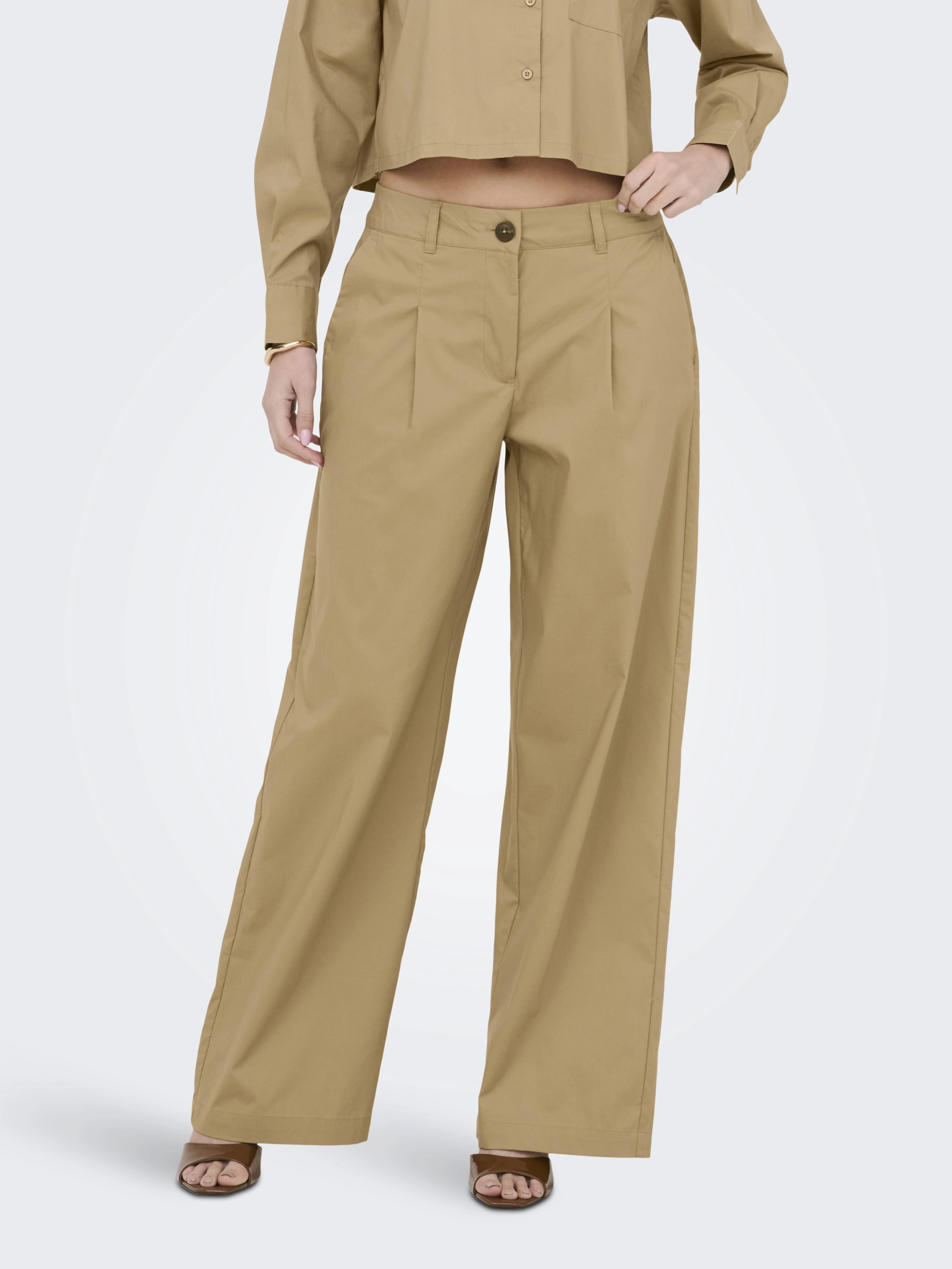 JDY - MIO / Brown - Elegáns Női nadrág