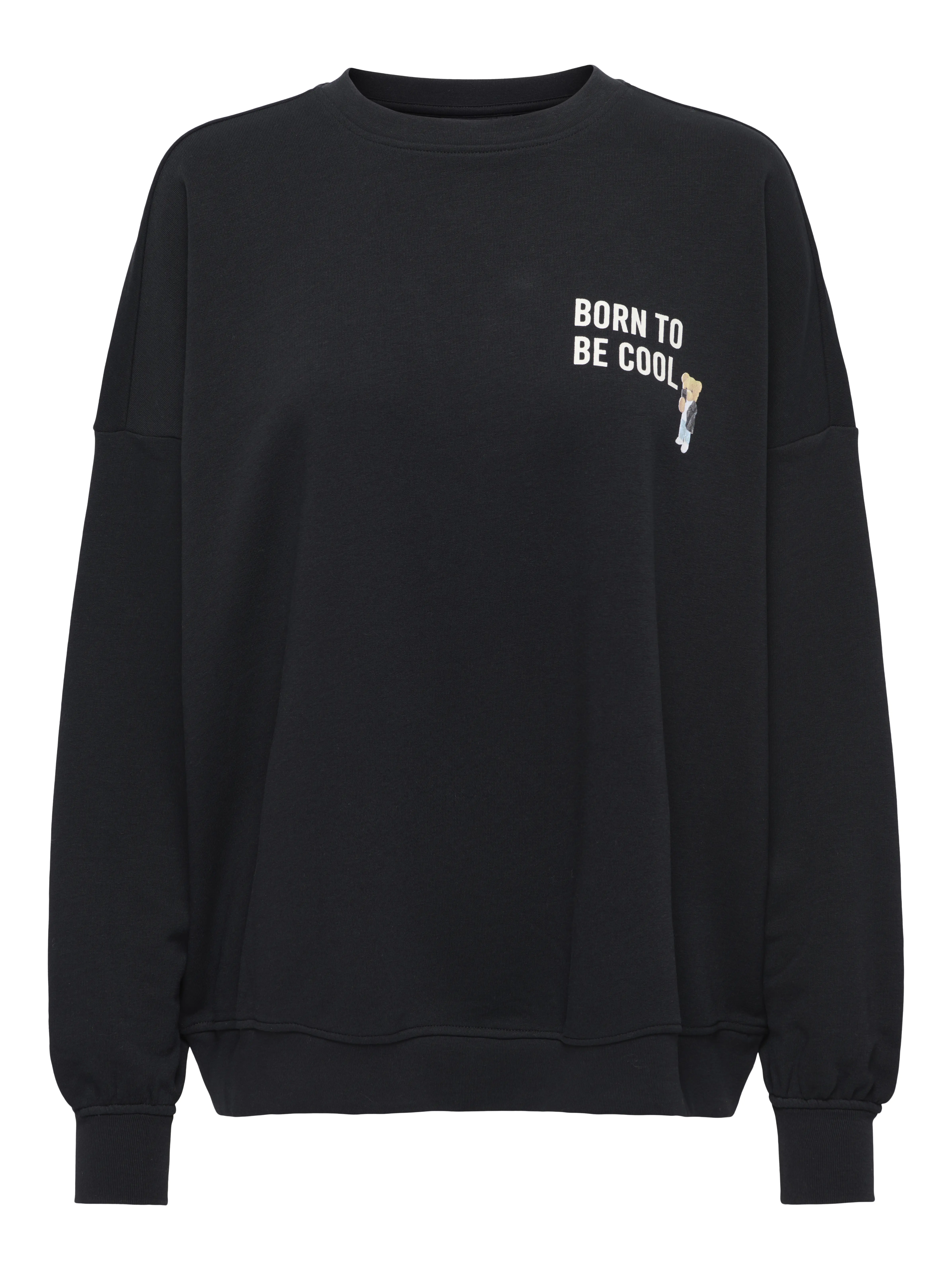 ONLY - TEDDY / Black - Sportos Női pulóver