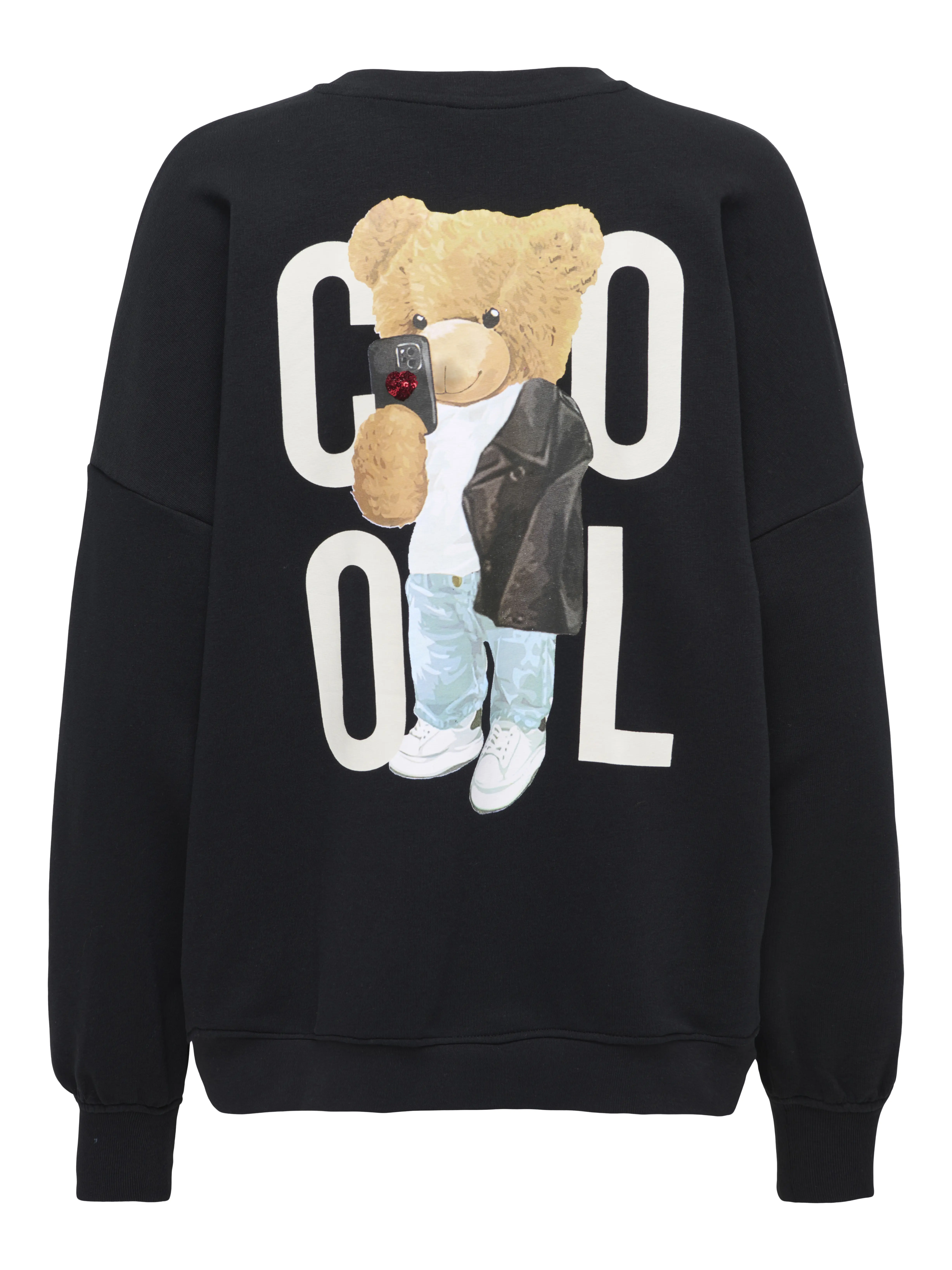 ONLY - TEDDY / Black - Sportos Női pulóver