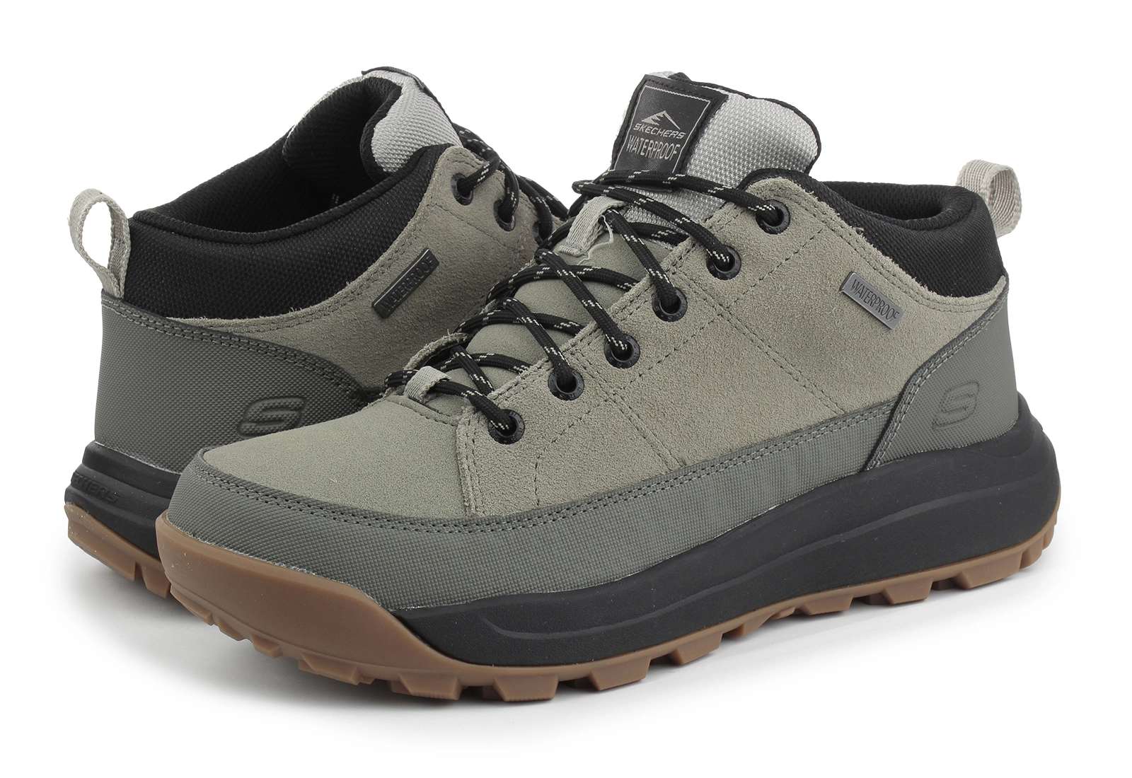 Skechers - CAMBERT / BRUIN - Vízálló Bőr Férfi Bakancs