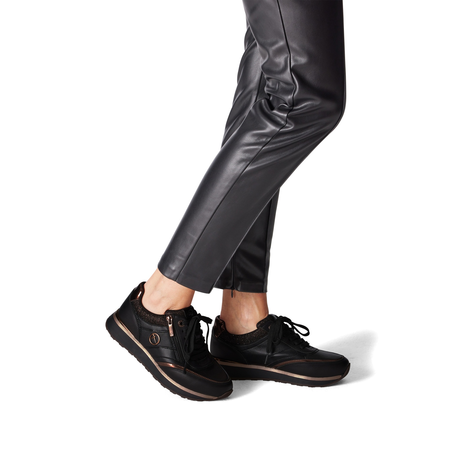 Tamaris - Bőr Sneaker Női utcai cipő