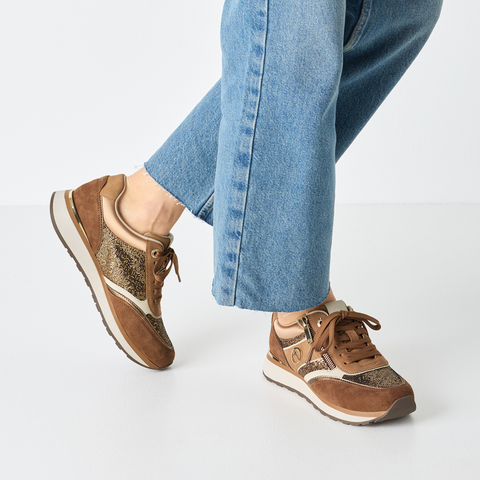 Tamaris - Bőr Sneaker Női utcai cipő