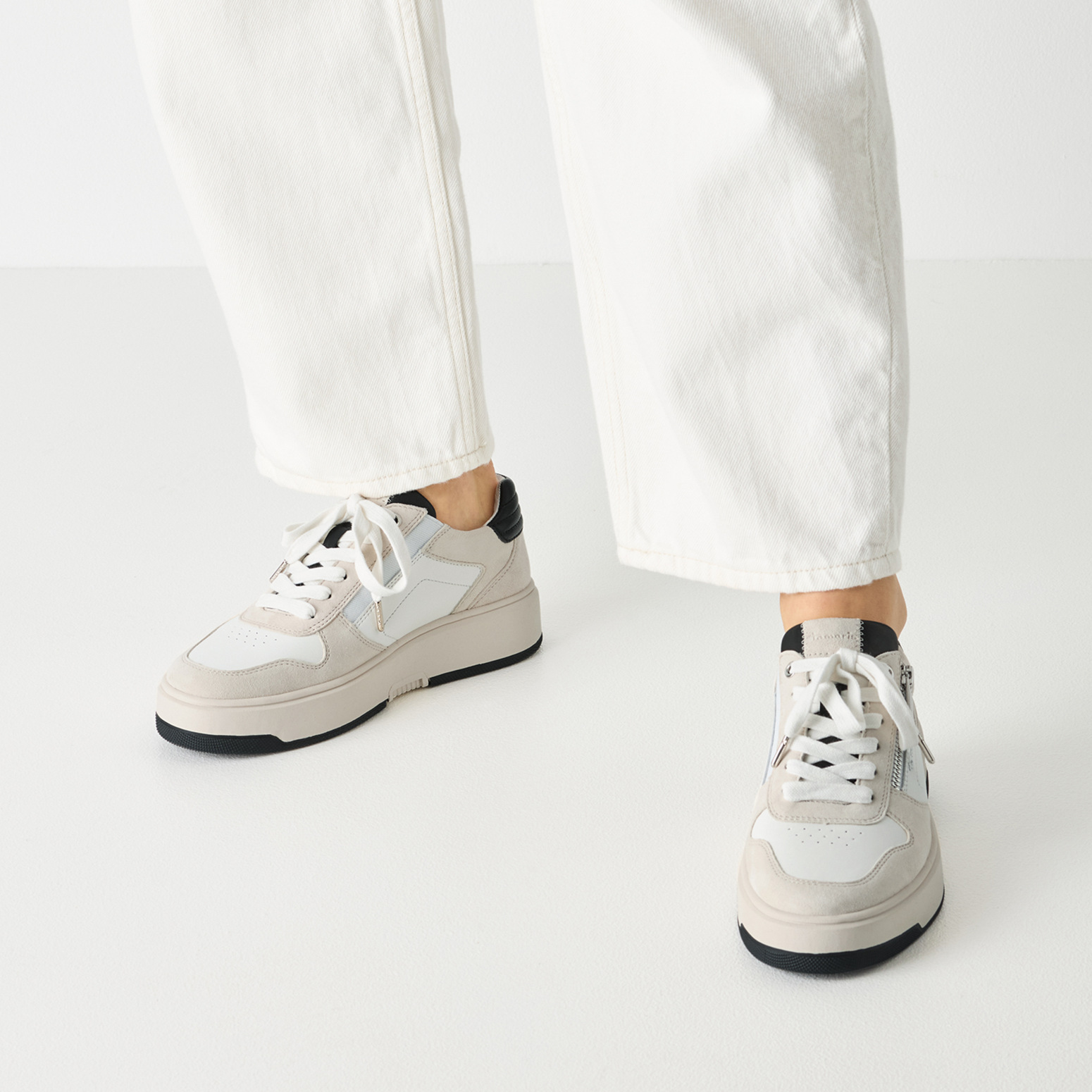 Tamaris - Bőr Sneaker Női utcai cipő