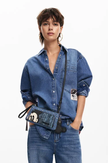 Desigual - Mickey Denim Edge Lisa - Női oldaltáska