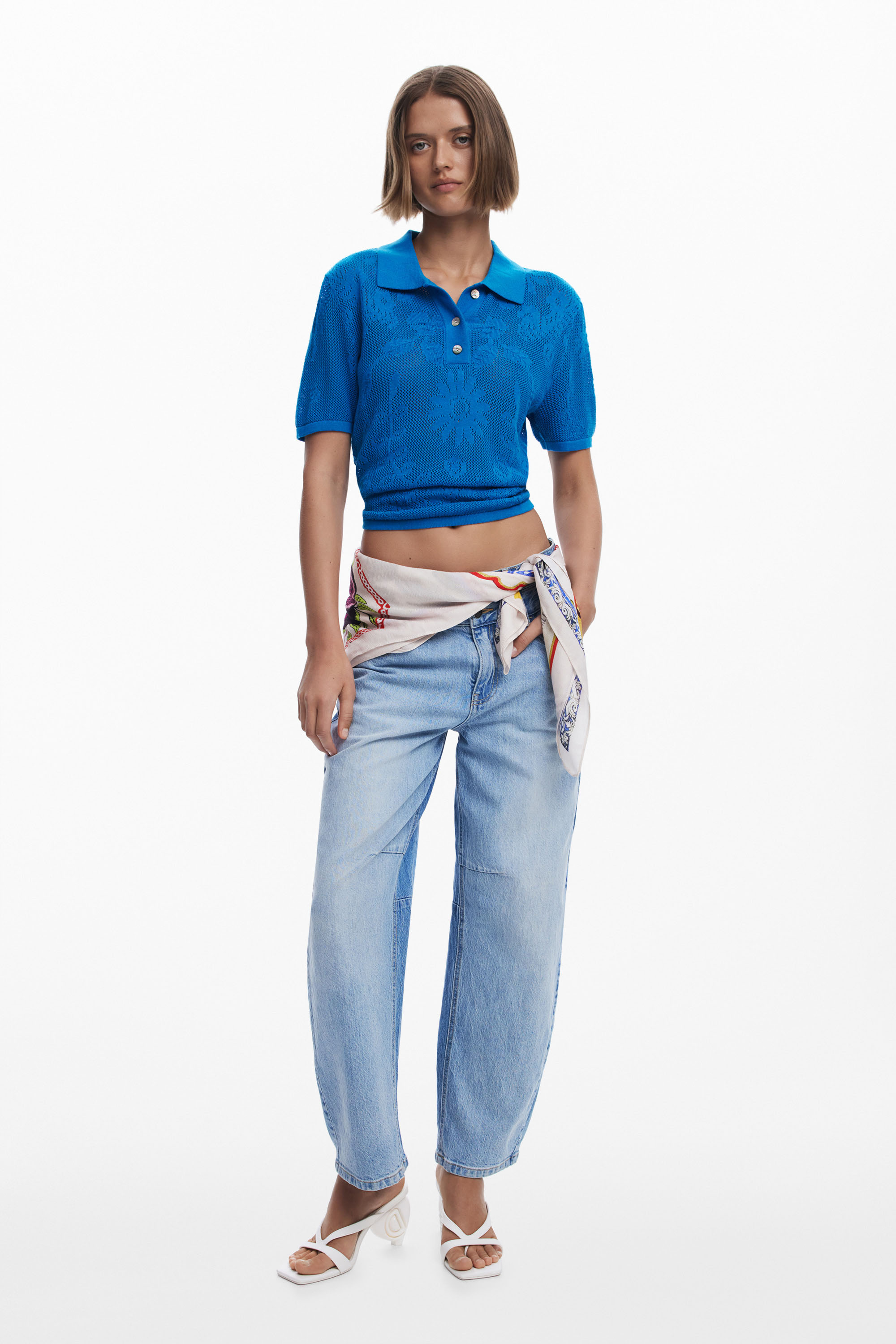 Desigual - PARADISE RECTANGLE - Női sál