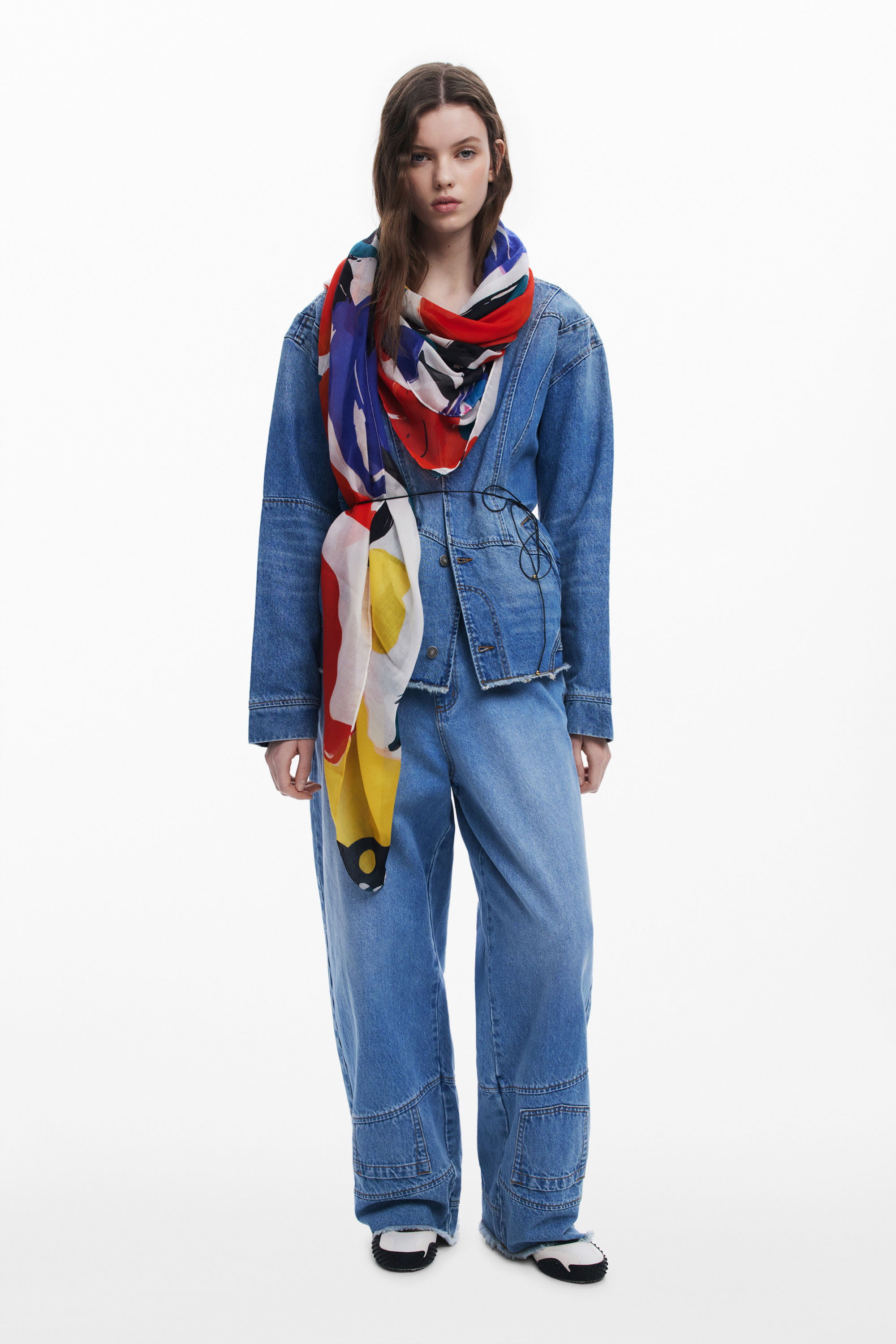 Desigual - LYRA RECTANGLE BIG - Női sál