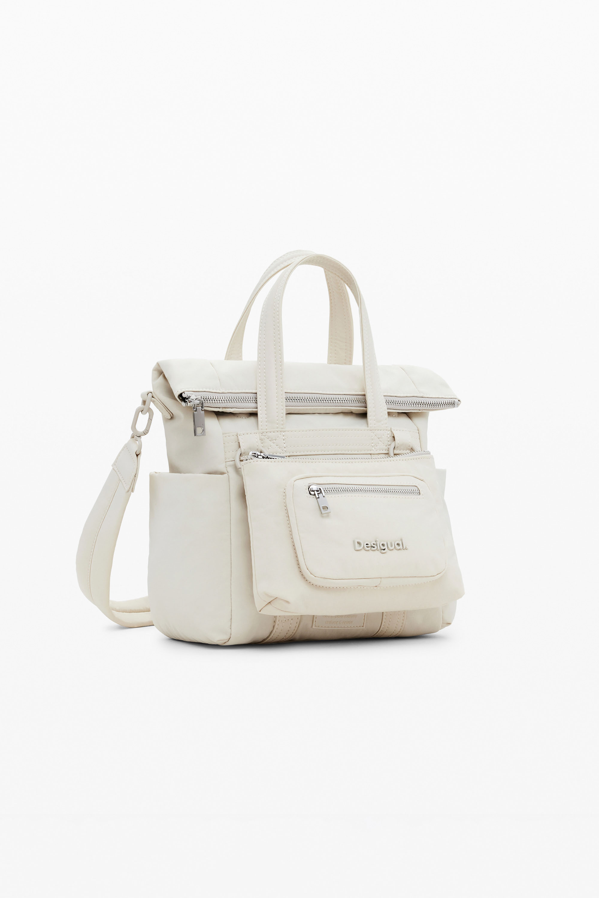 Desigual - BASIC MODULAR VOYAGER MINI ECRU - 2in1 Női oldaltáska
