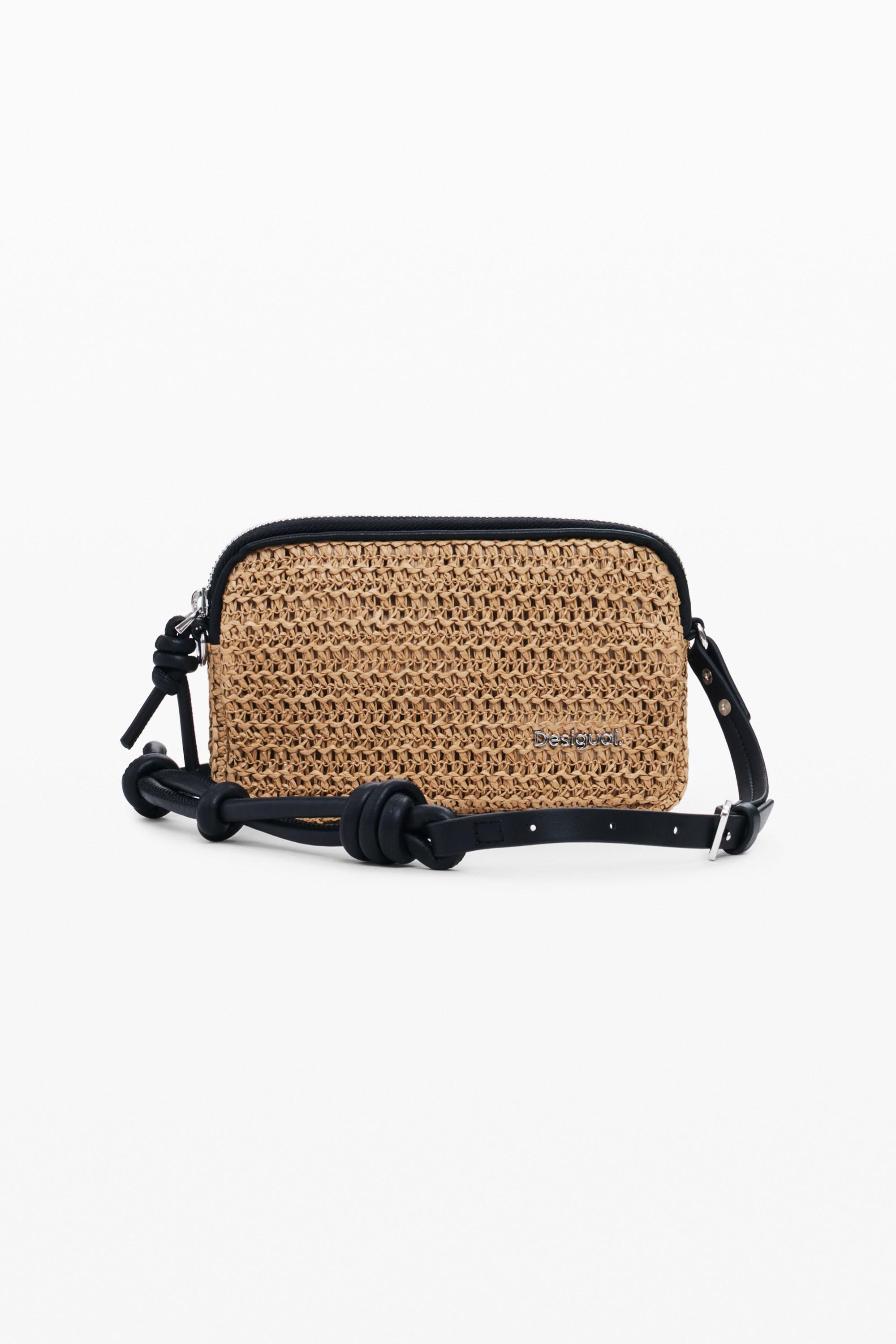 Desigual telefoontasje Half Logo Phone Bag Black zwart