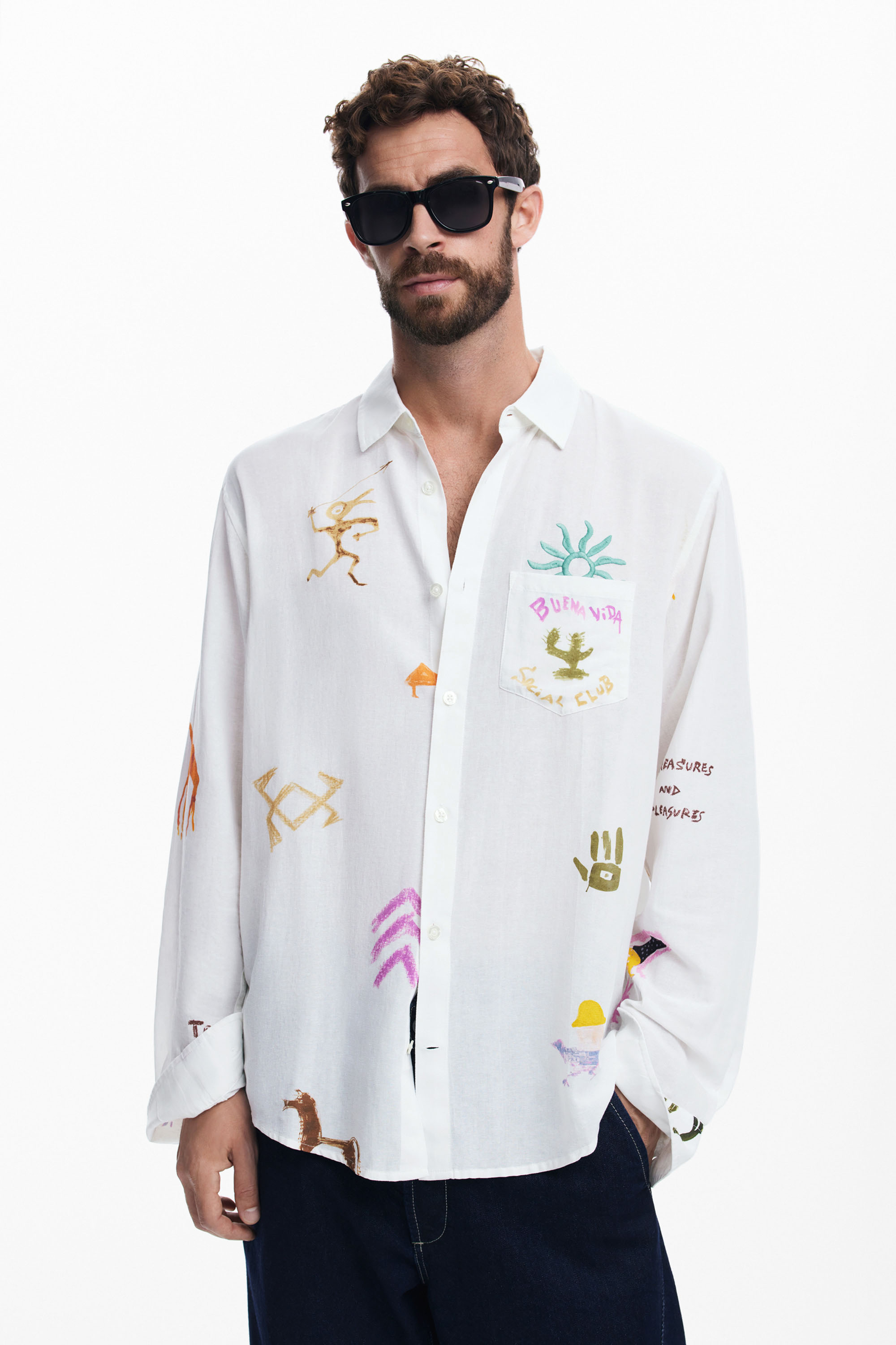 Desigual - CAMEL - Férfi ing