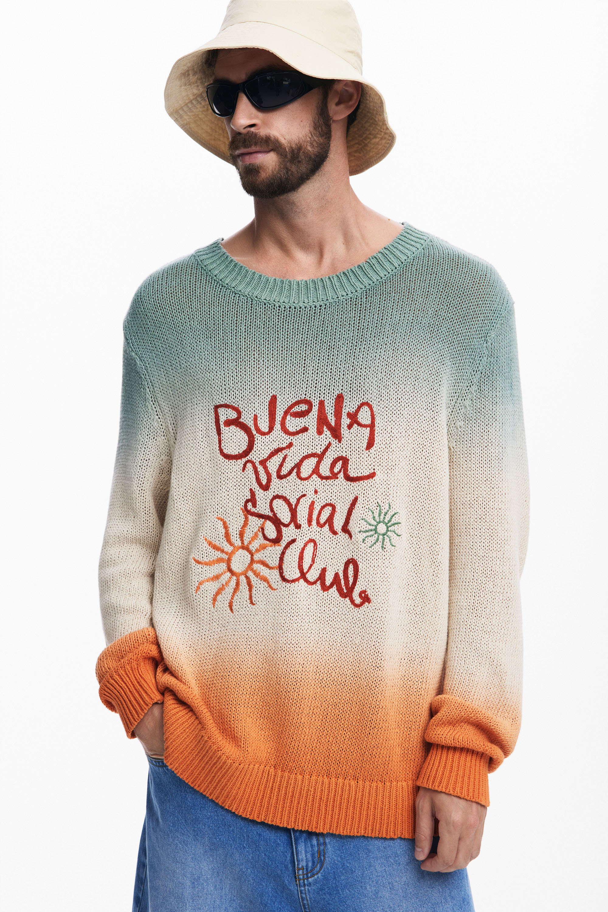 Desigual - KING - Sportos Férfi pulóver