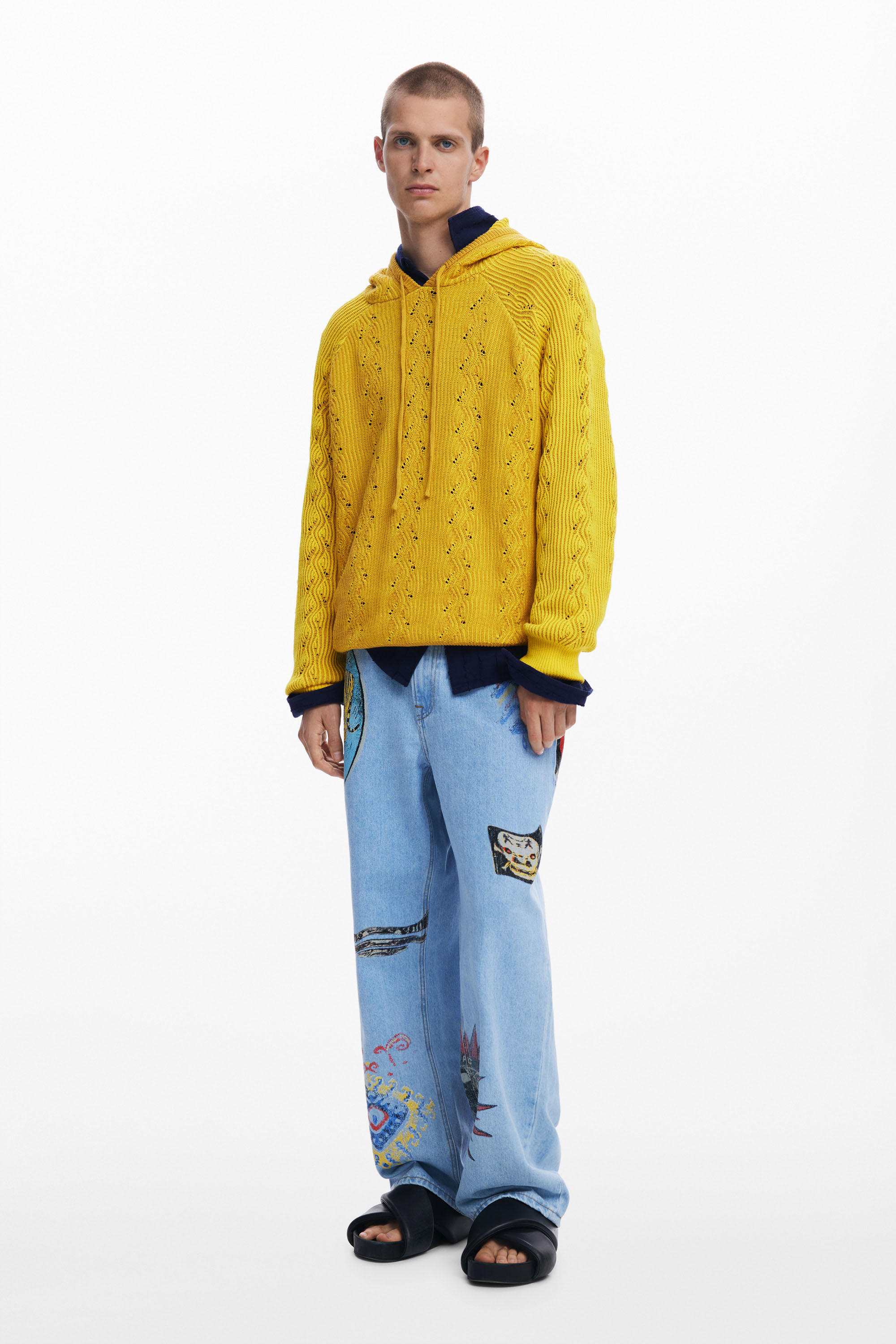 Desigual - JOSE - Sportos Férfi pulóver