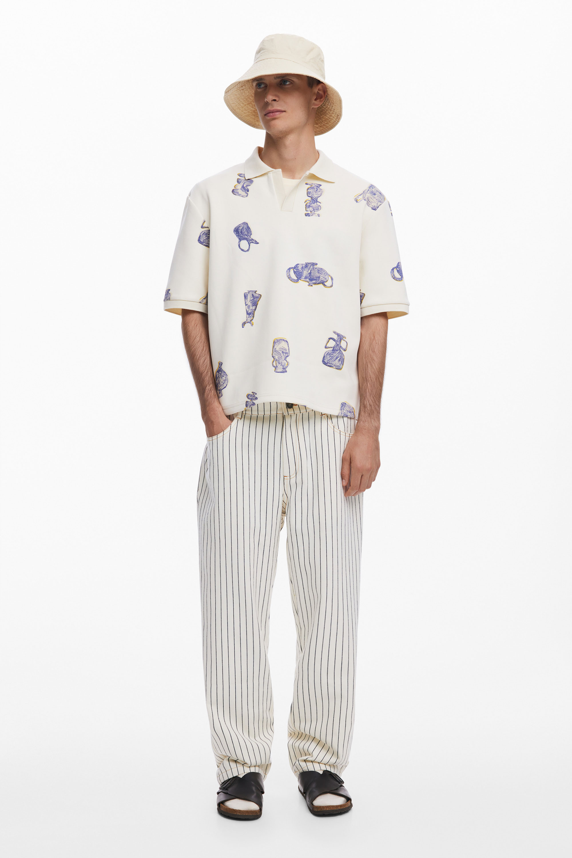 Desigual - POL - Galléros Férfi póló