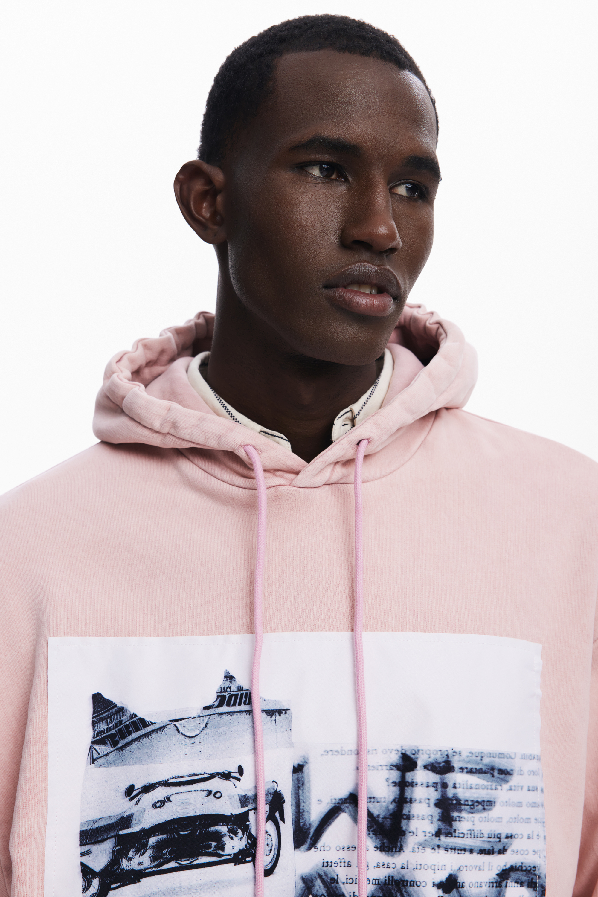 Desigual - PINK - Sportos Férfi pulóver