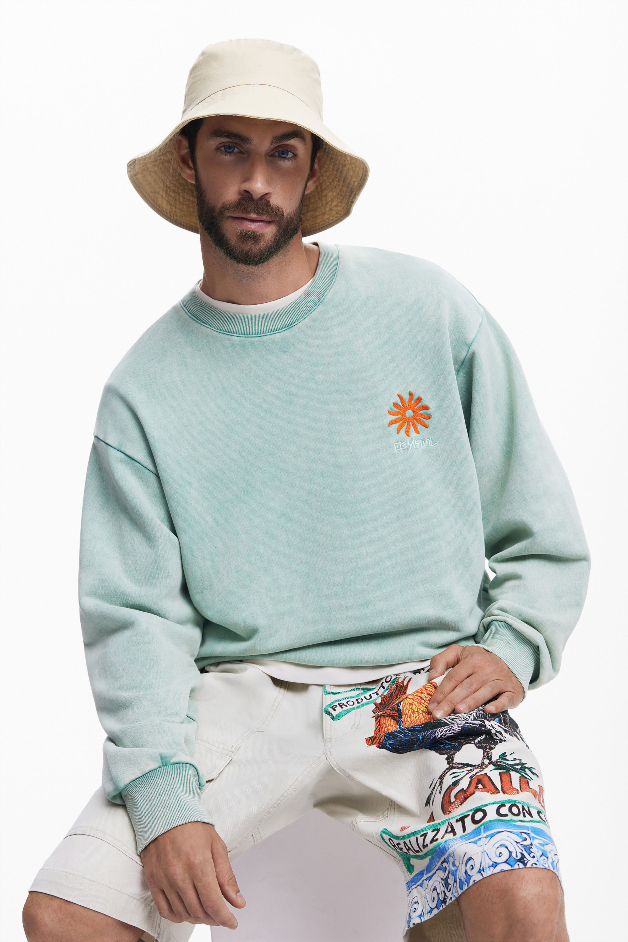 Desigual - SUNSHINE - Sportos Férfi pulóver