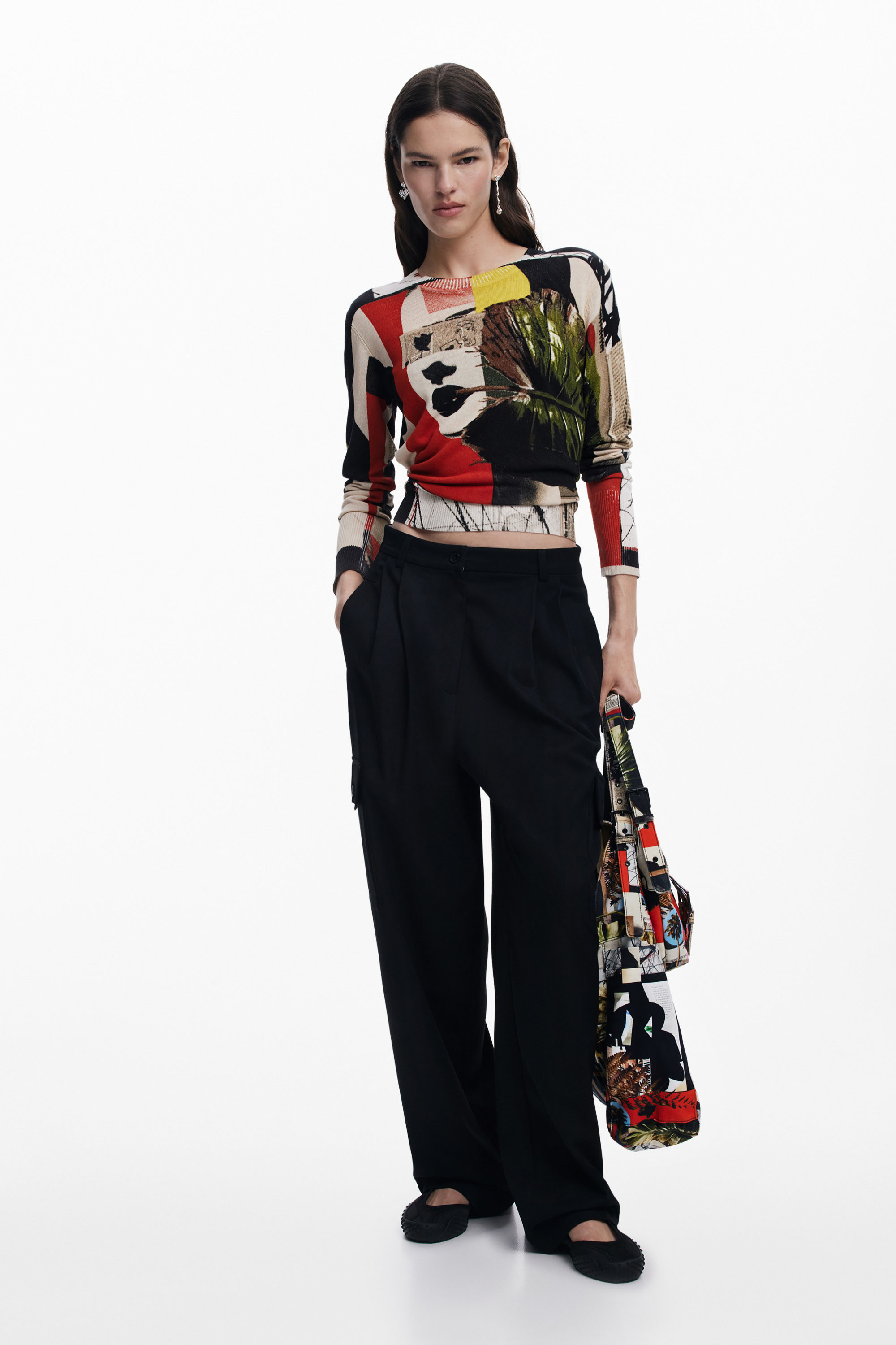 Desigual - LACROIX/COLLAGE - Elegáns Női pulóver