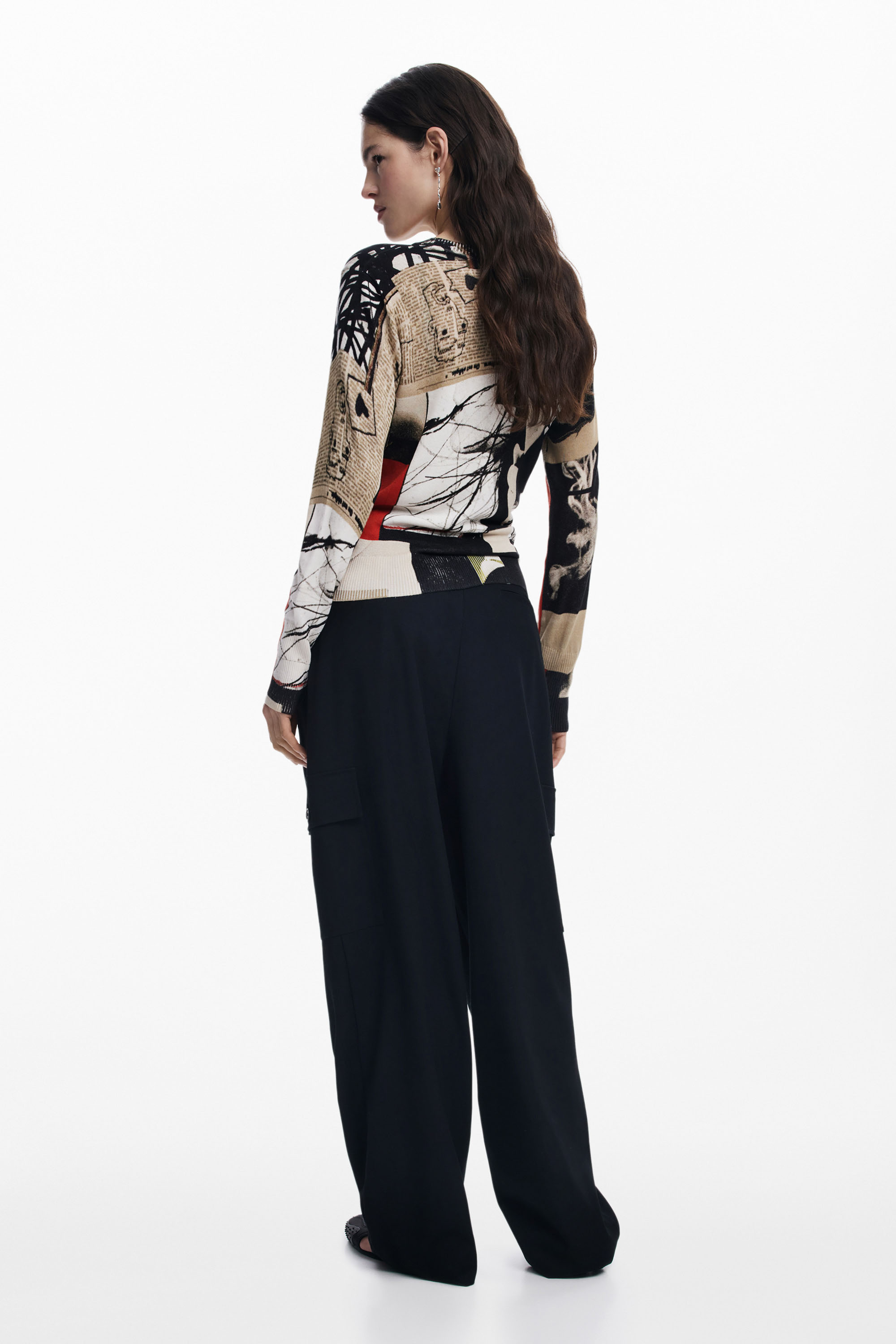 Desigual - LACROIX/COLLAGE - Elegáns Női pulóver