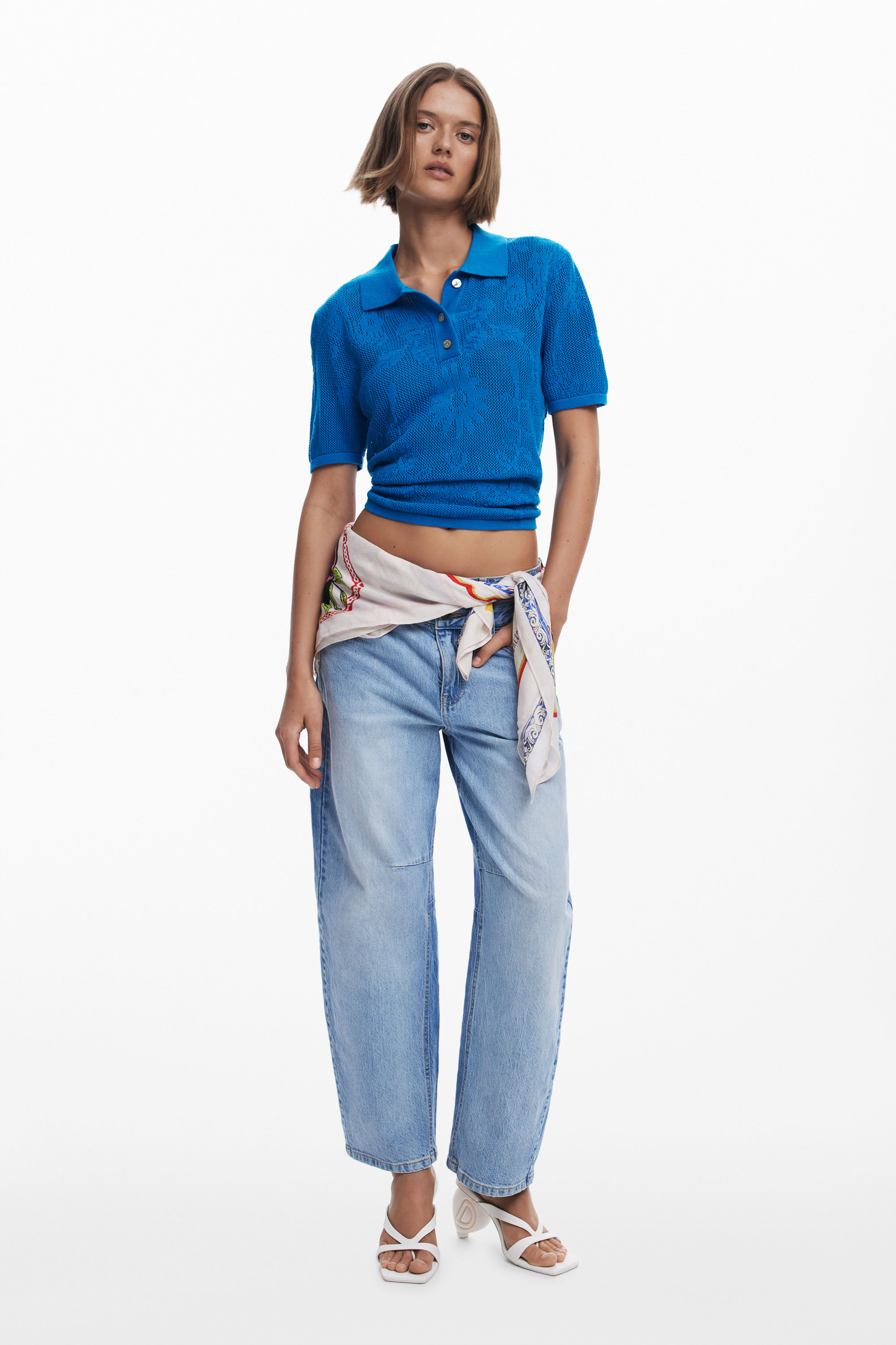 Desigual - RAY - Galléros Női póló