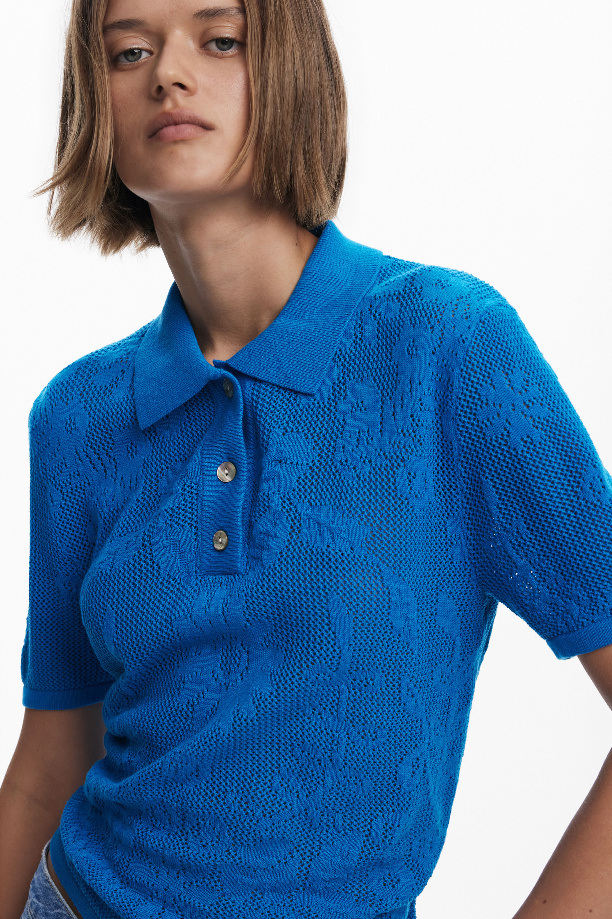 Desigual - RAY - Galléros Női póló