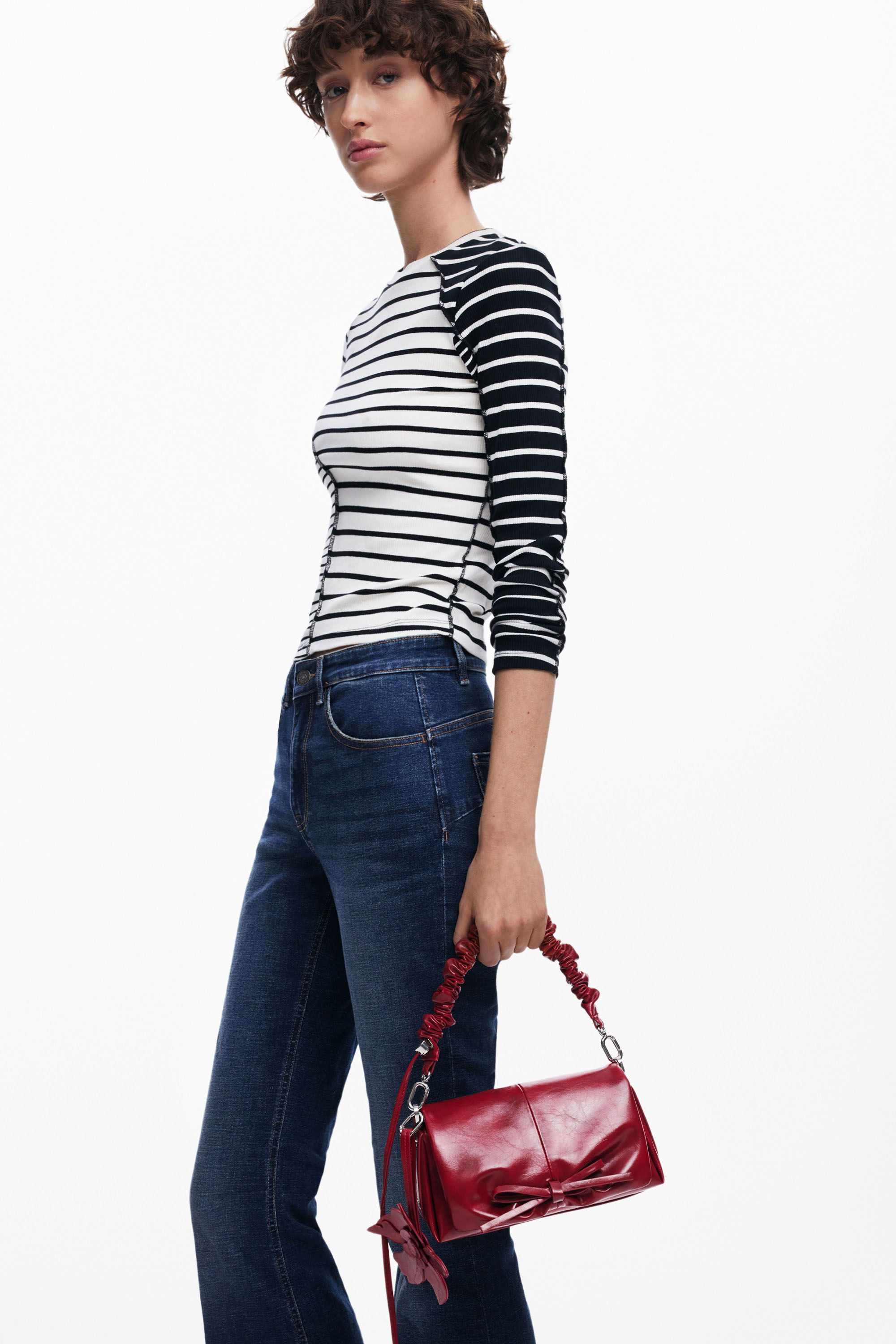 Desigual - REPRISE RED VALENTINE NARON MINI - Női oldaltáska