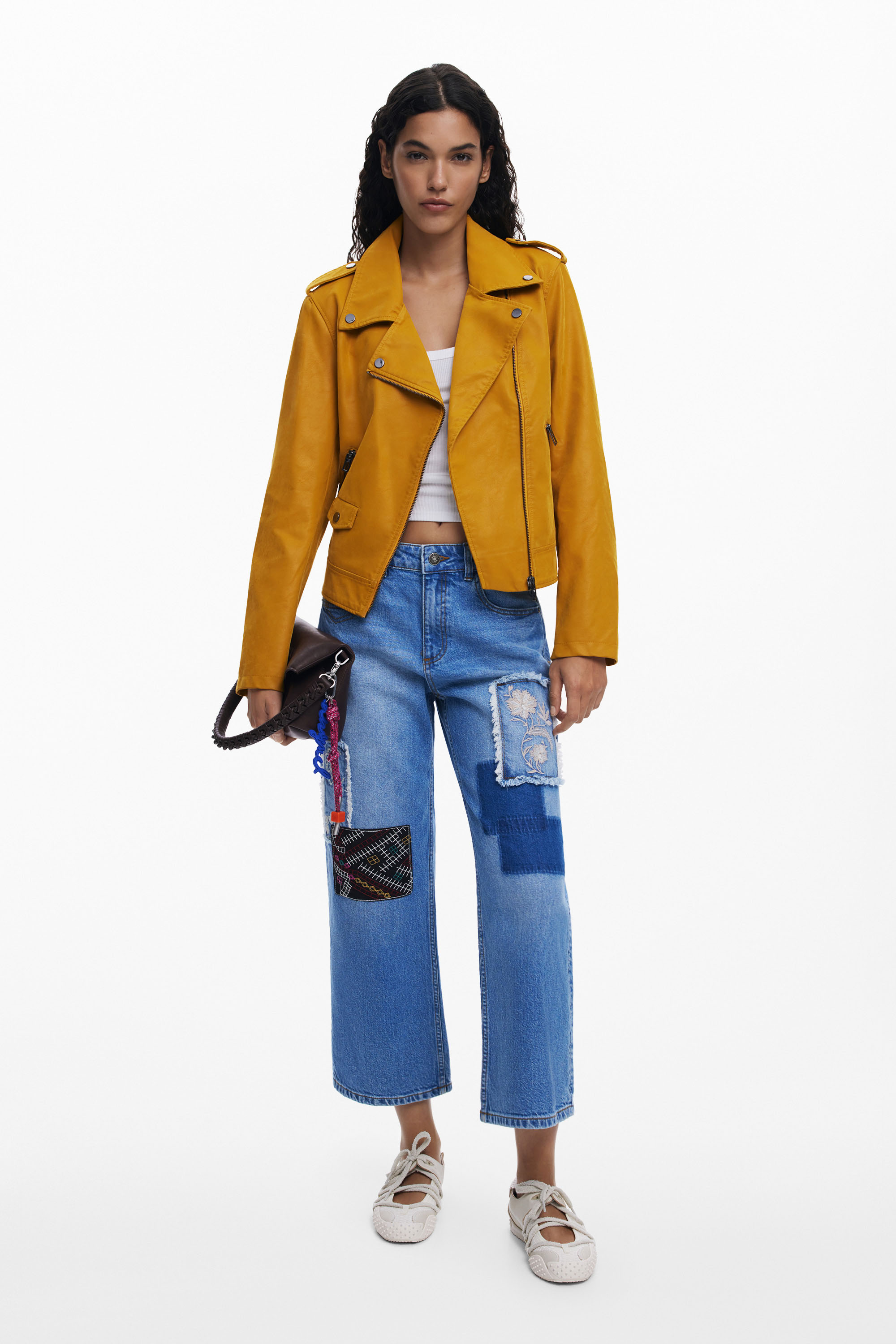 Desigual - PATCHES - Női farmernadrág