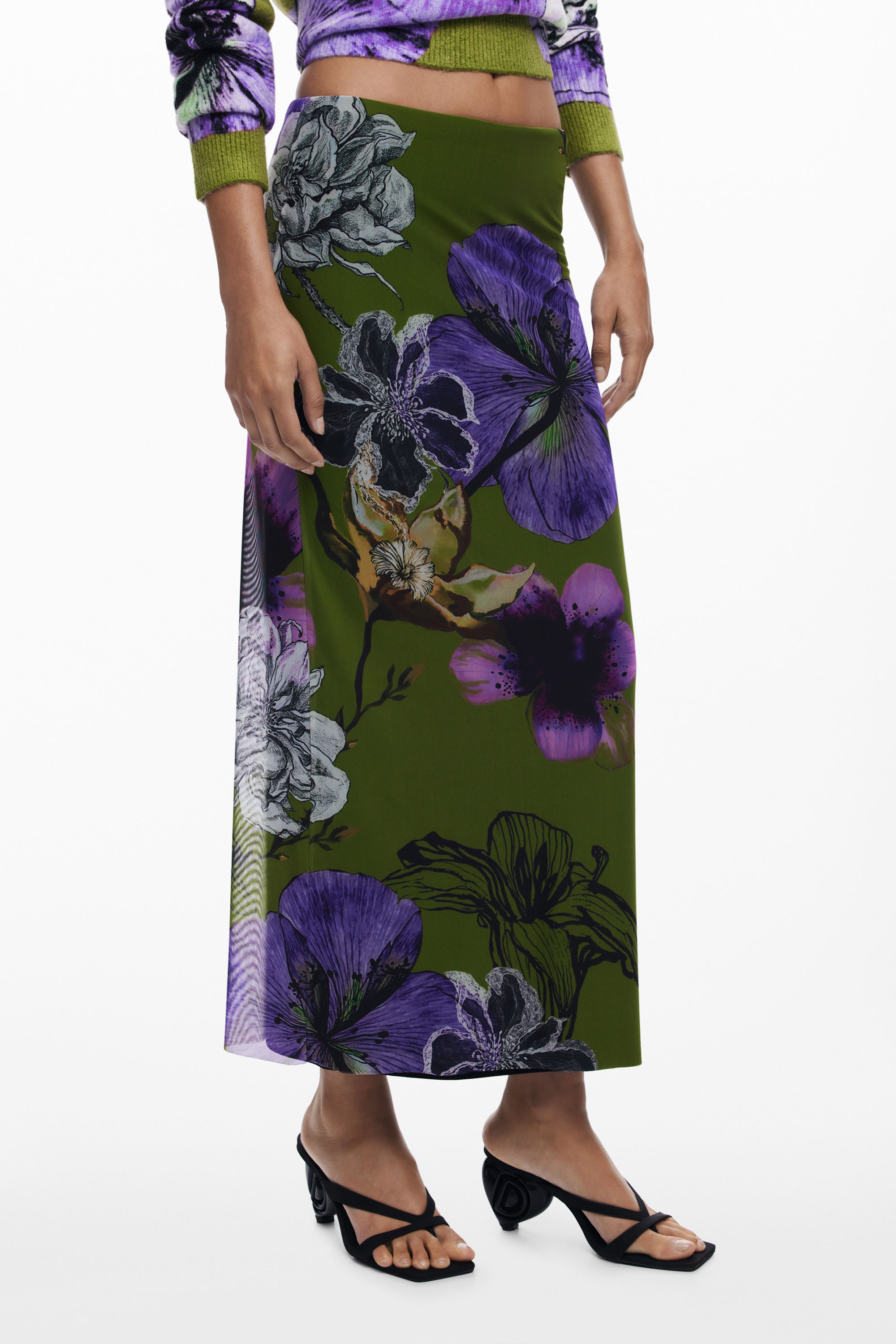 Desigual - TULLEFLOWERS / LACROIX - Női szoknya