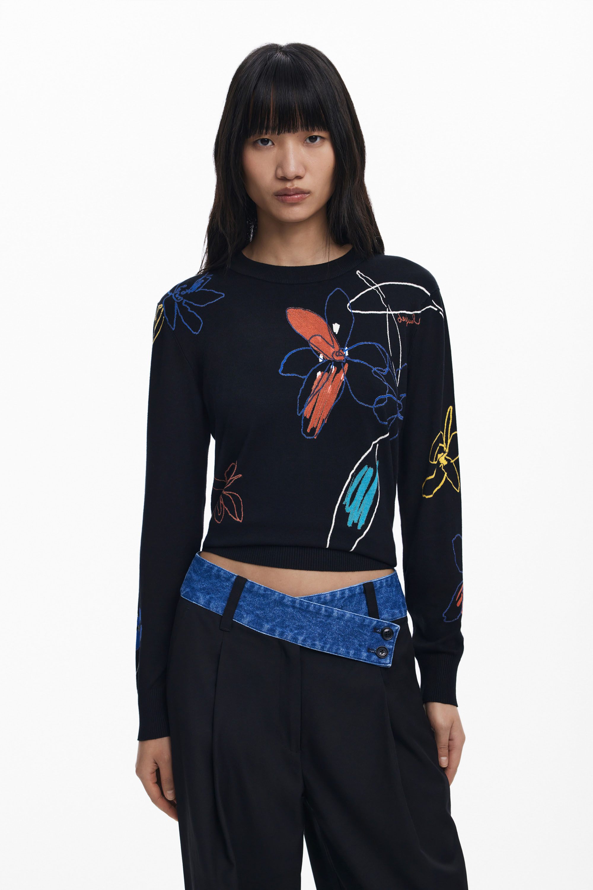 Desigual - ARTY - Elegáns Női pulóver