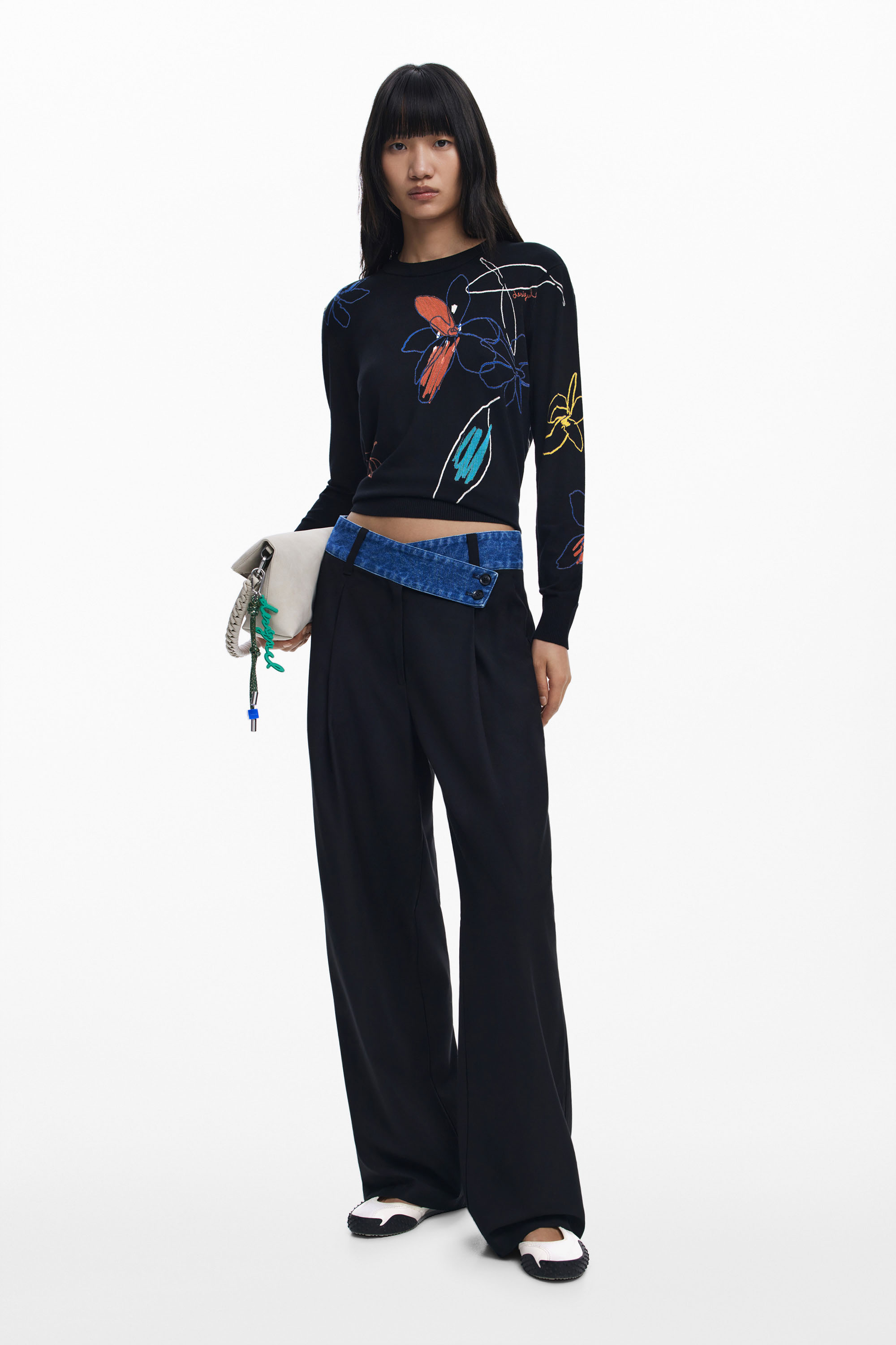 Desigual - ARTY - Elegáns Női pulóver