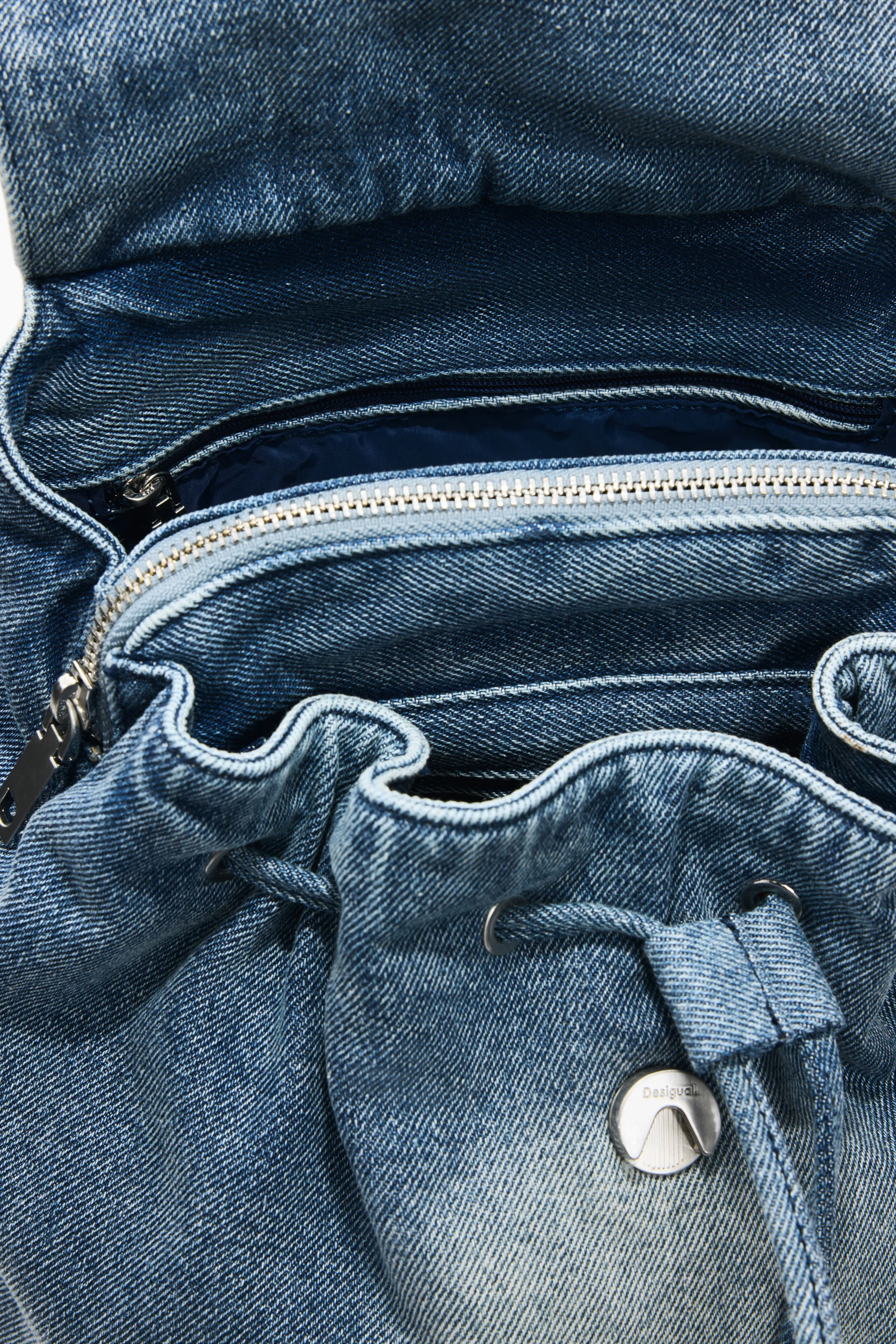 Desigual - HALF LOGO DENIM LUENA MINI - Női hátizsák